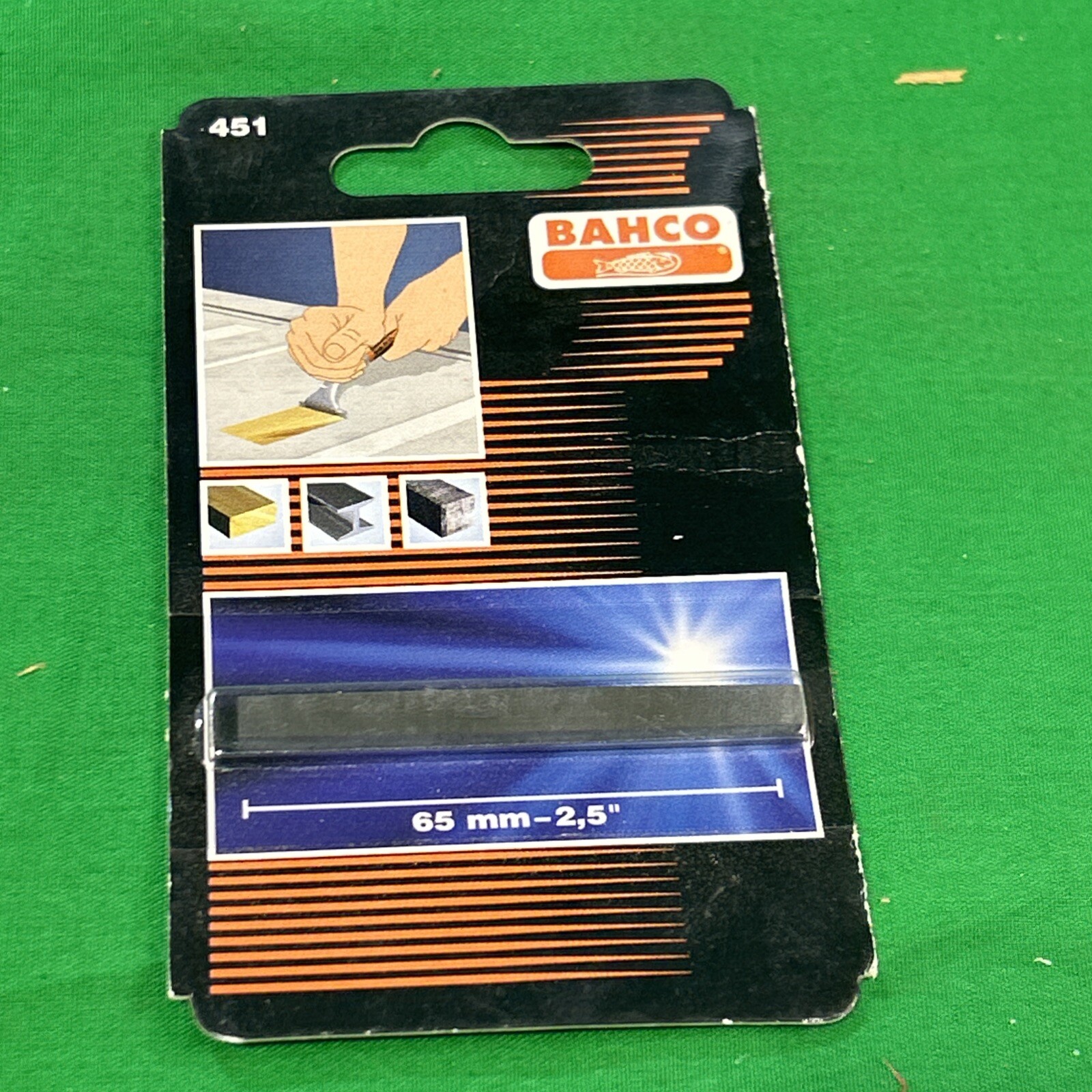 2 1/2 inch Double-Edged carbide Scraper Blade, Bahco 451