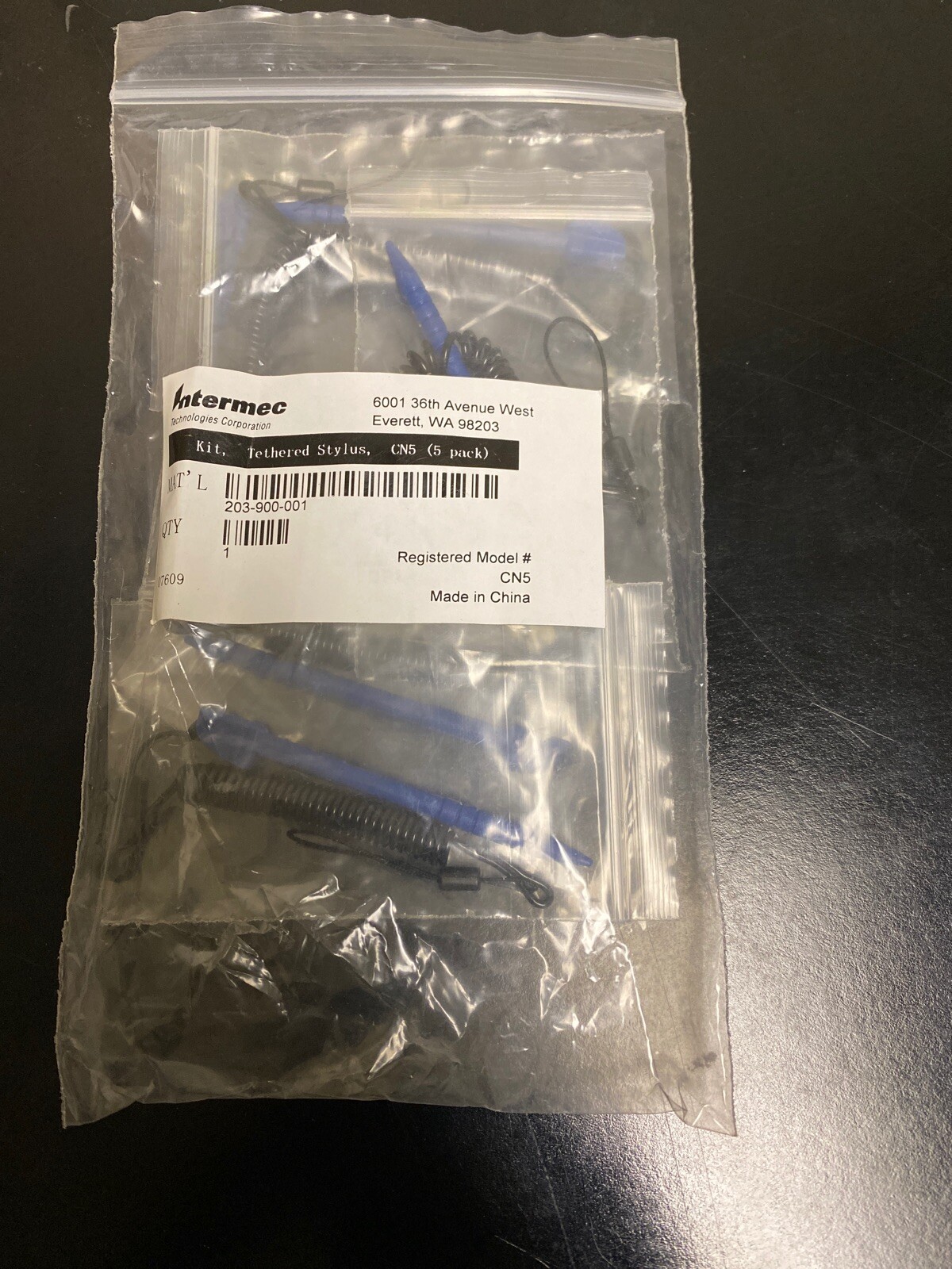Genuine OEM Intermec Tethered Stylus CN50 5 Pack Replacement 203-900-001