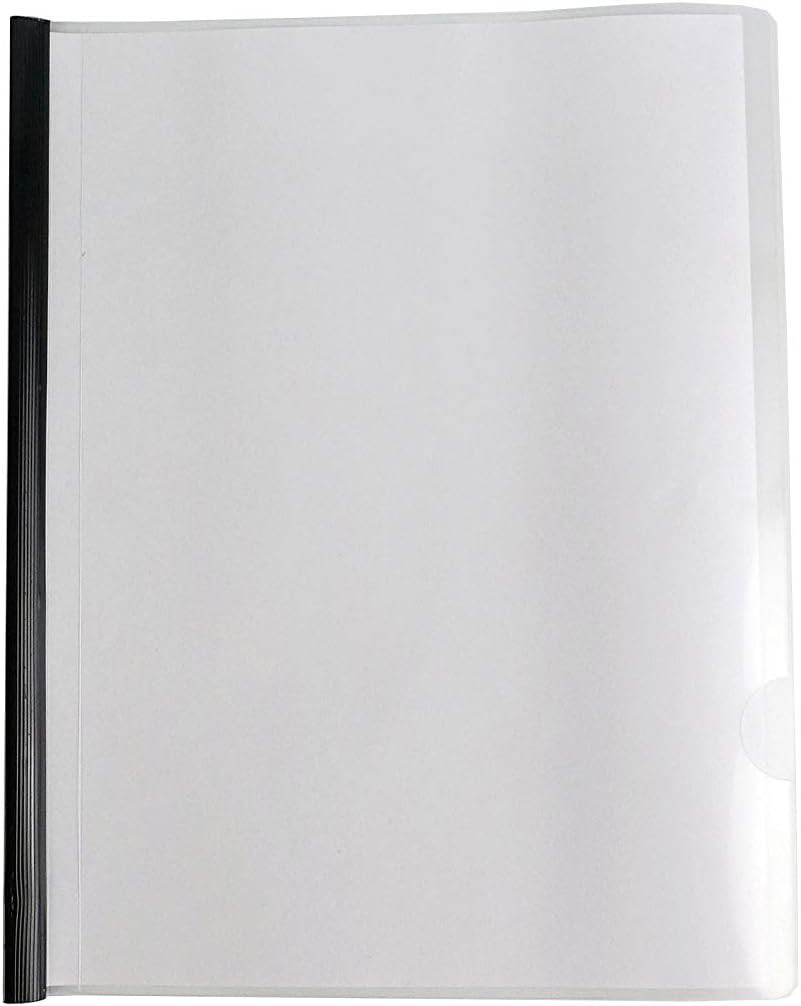 10 Pack Clear Report Covers with Sliding Bar for Presentation Folders Document
