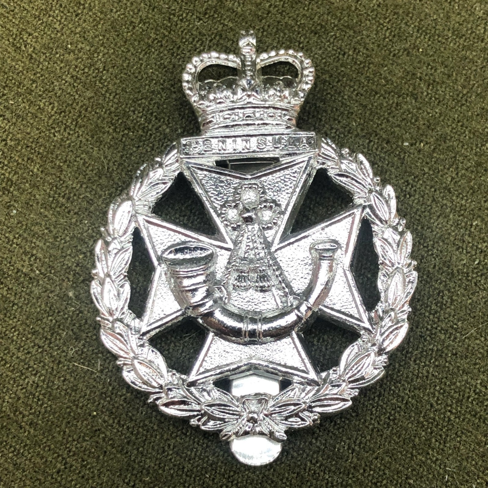 British Army Staybrite Cap Badge - Green Jackets Brigade