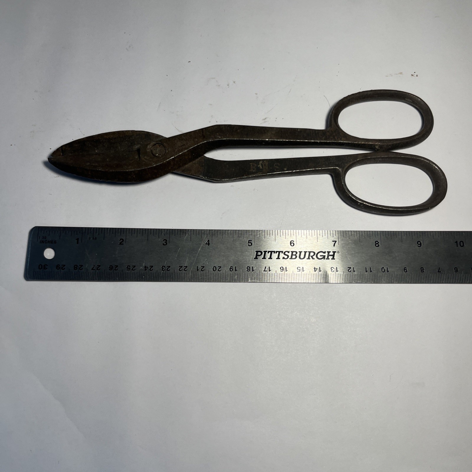 Old Burlington High School Vermont BHS Forge Cast Steel Shears Tin Snips