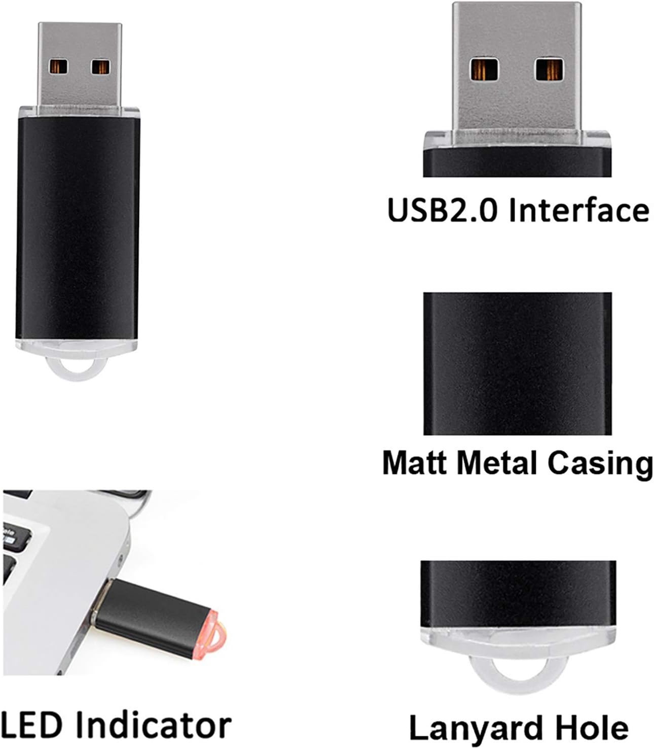 Compact 8GB USB Flash Drive - High-Speed Data Transfer and Stylish Blue Design