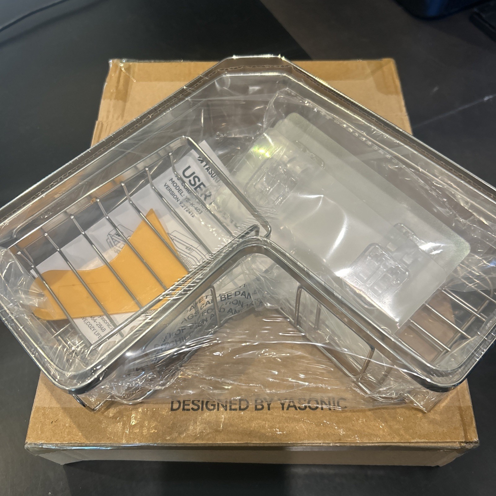 NEW YASONIC Shower Caddy  YS-K-403 Nickel color
