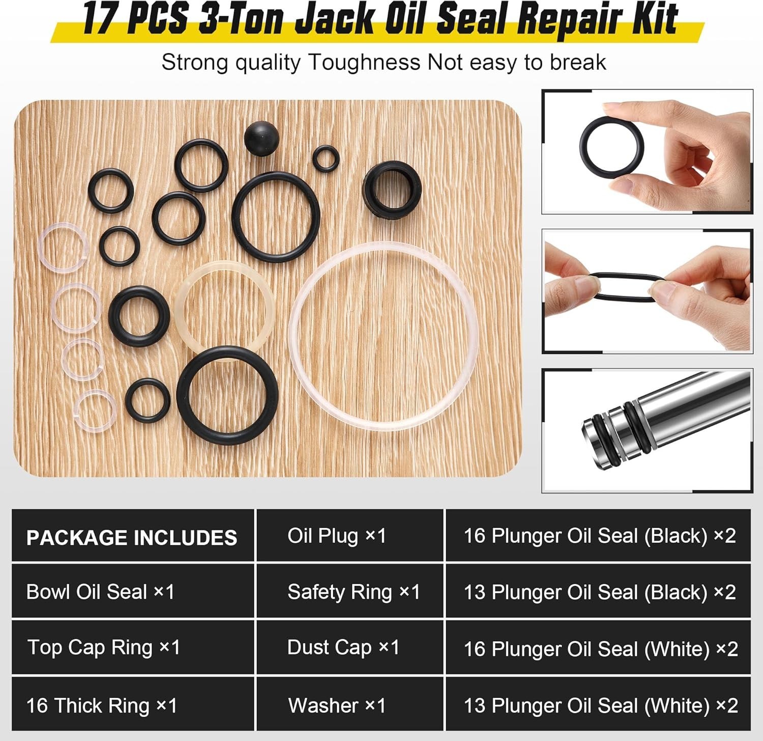 Floor Jack Replacement Part,Low Side Bigger & Smaller Pump Piston Plunger + 1...