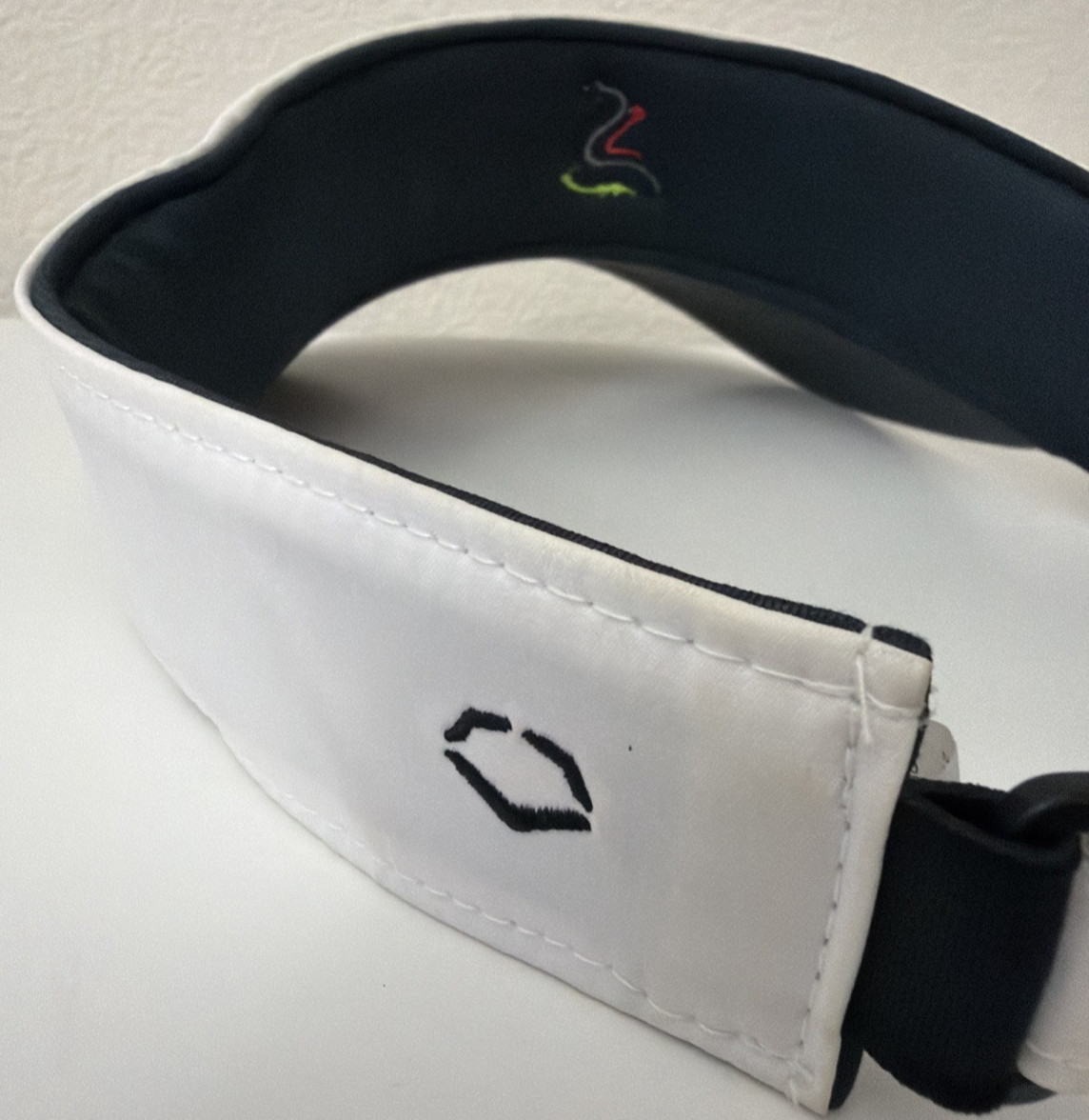 Evoshield White Golf Tennis Visor Hat Multi Signature Autographed Adjustable