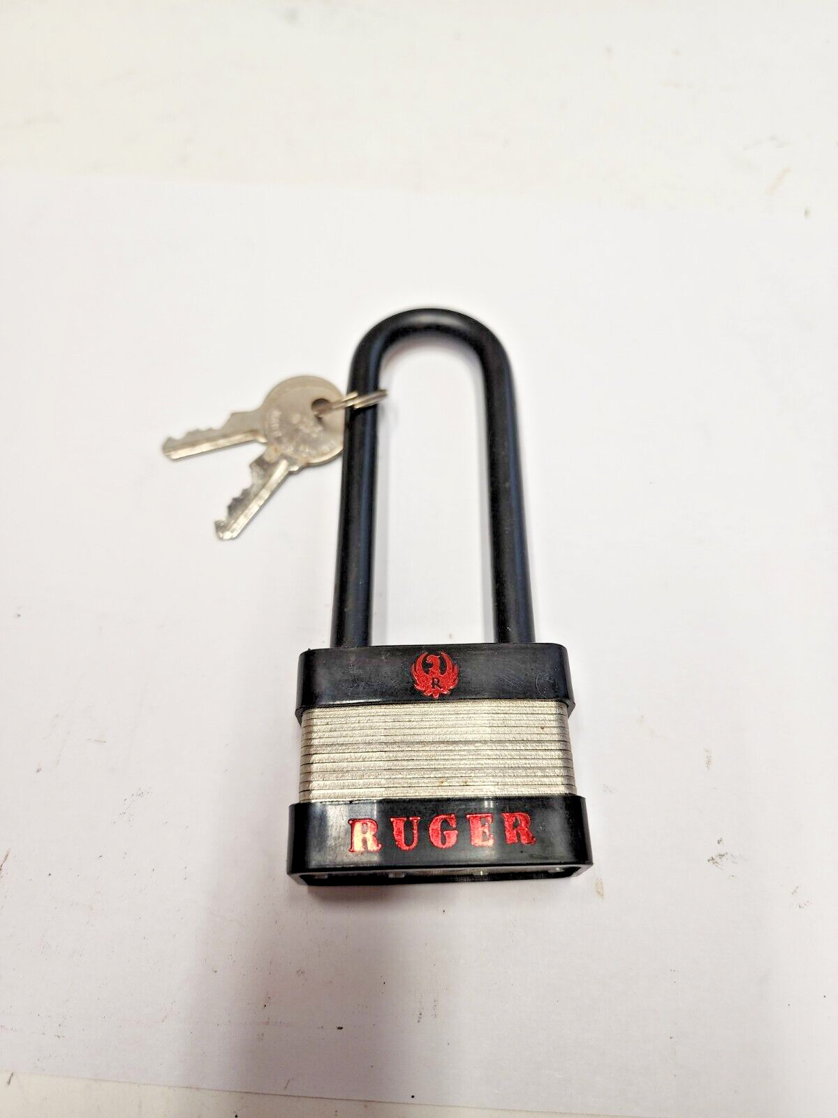Ruger Factory Gun Lock w/2 Keys Red Black