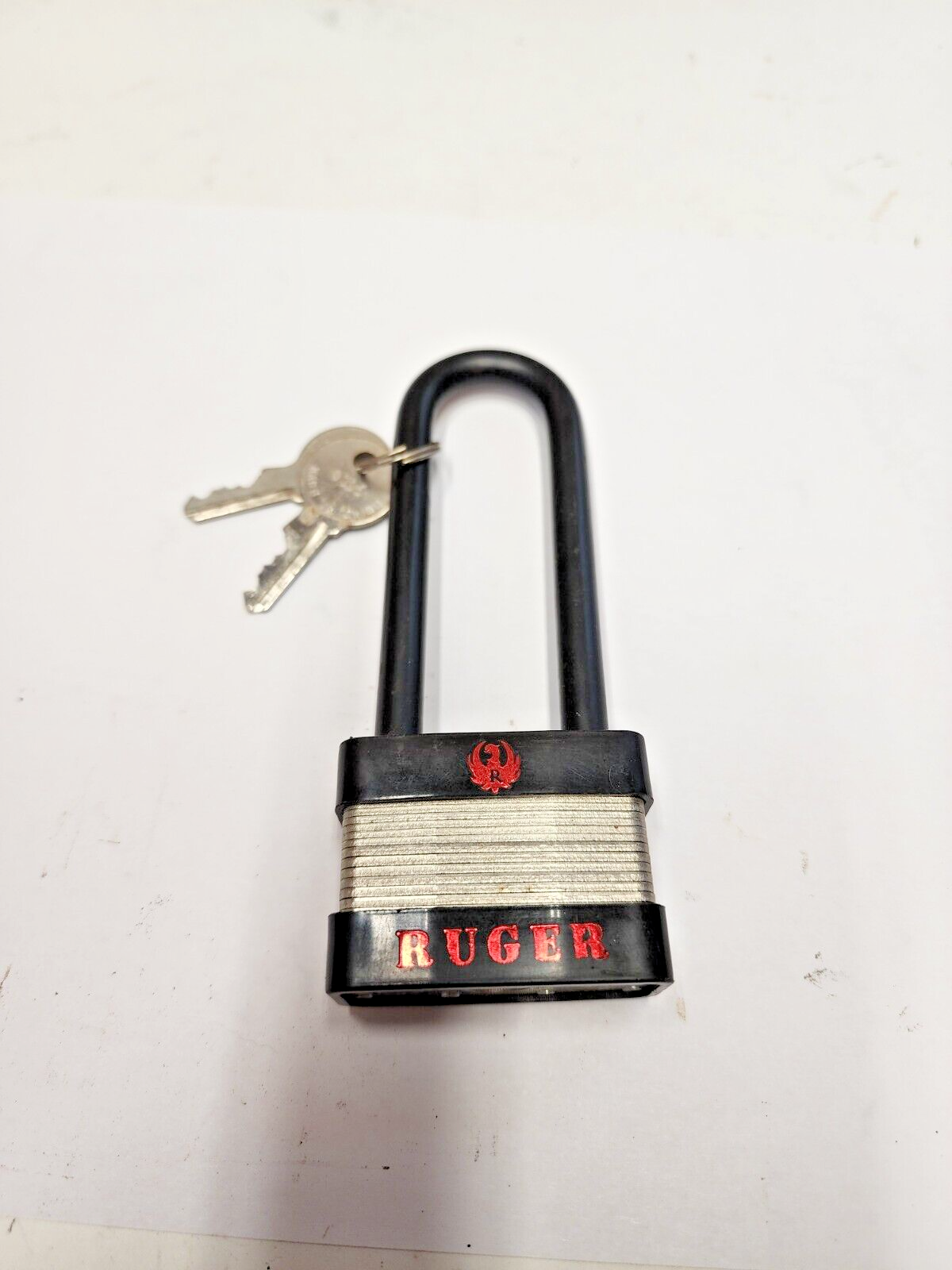 Ruger Factory Gun Lock w/2 Keys Red Black