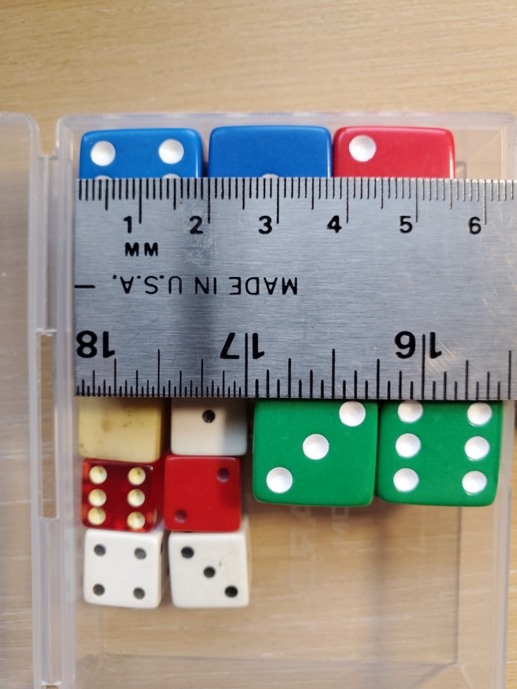 Anverdi Ungimmicked Dice, and Assorted Dice Sizes