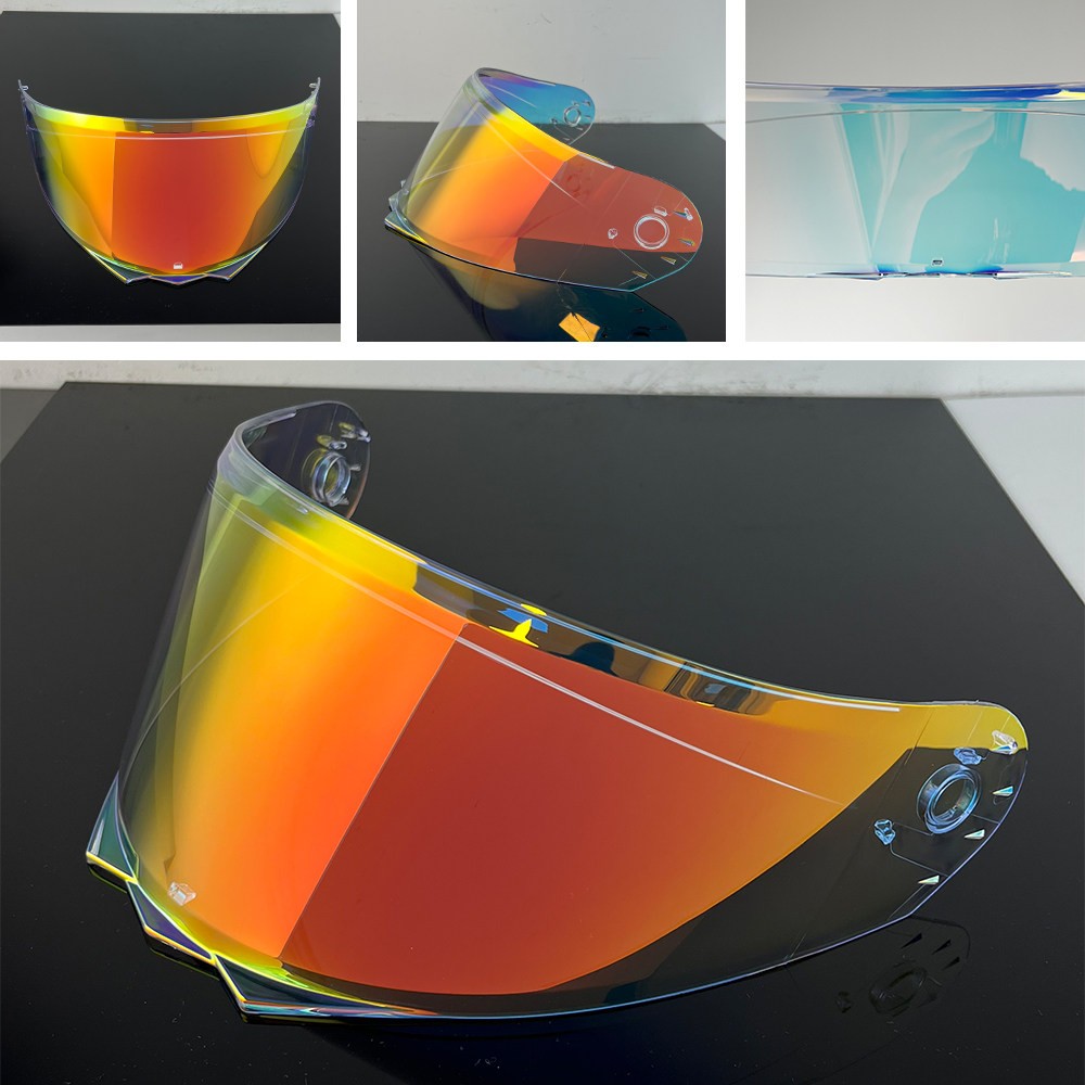 For MT Motorcycle Helmet Lens V25B Helmet Mirror Plating Polyurethane Visor Lens