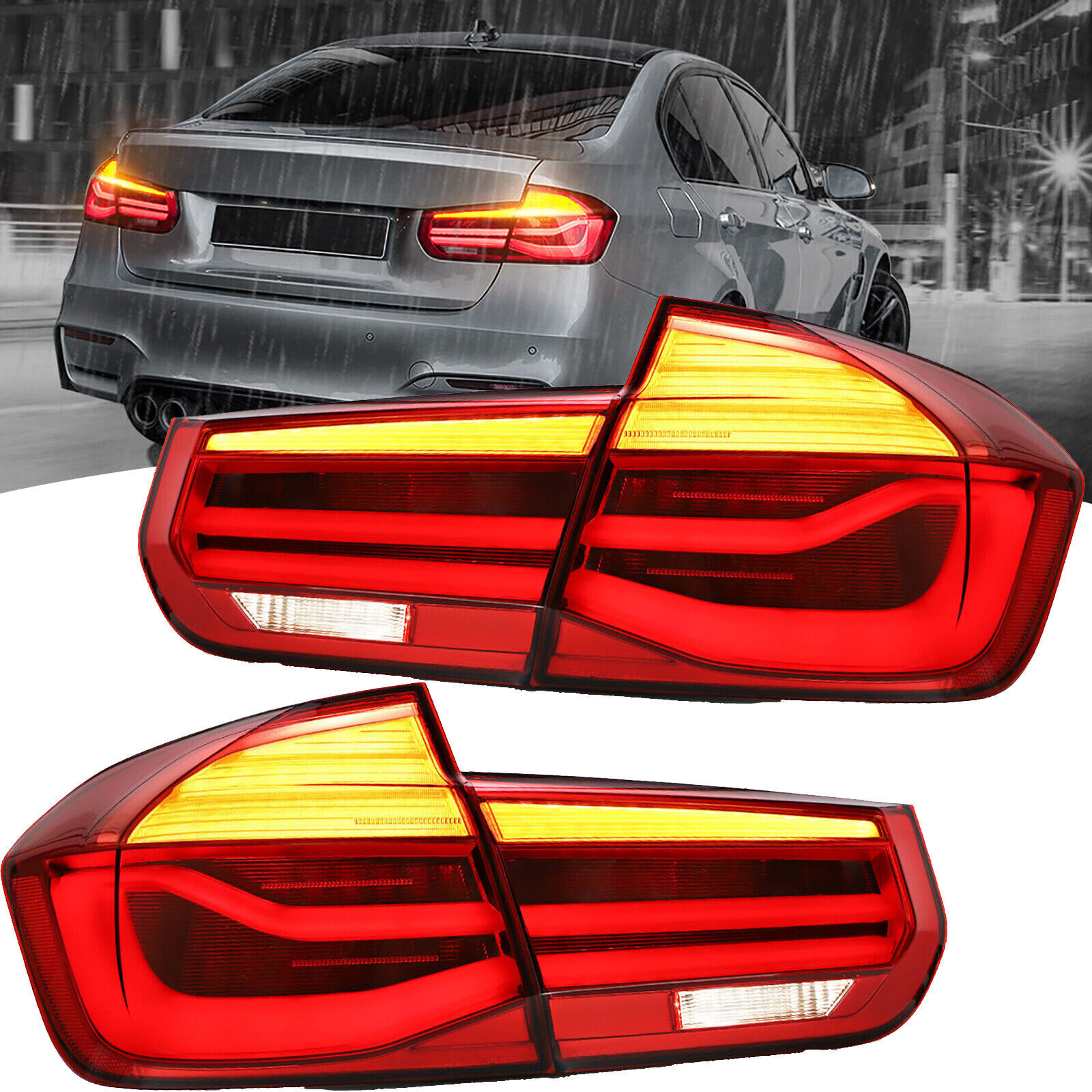VLAND LED Tail Lights for BMW F30 F35 2012-2018 Sequential Turn Rear Lamps