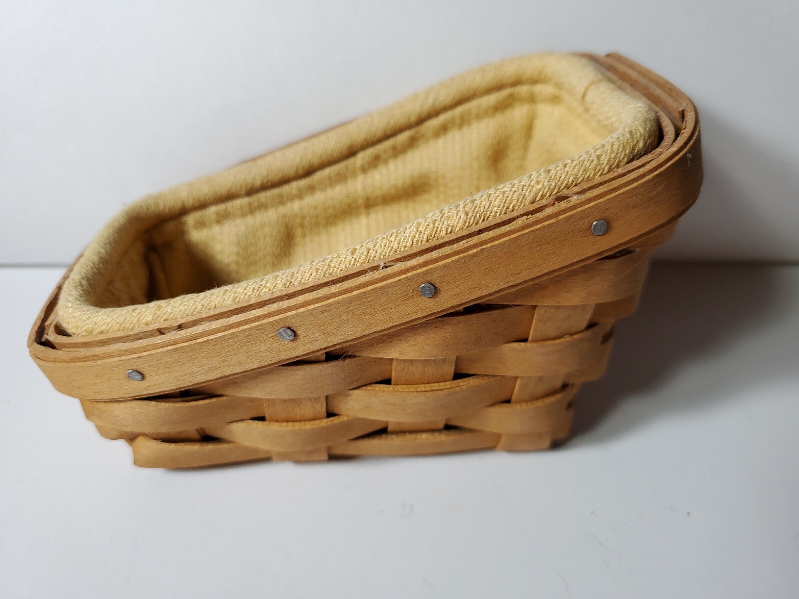 Longaberger Basket 2004 Small Diagonal Fabric Liner Petite USA
