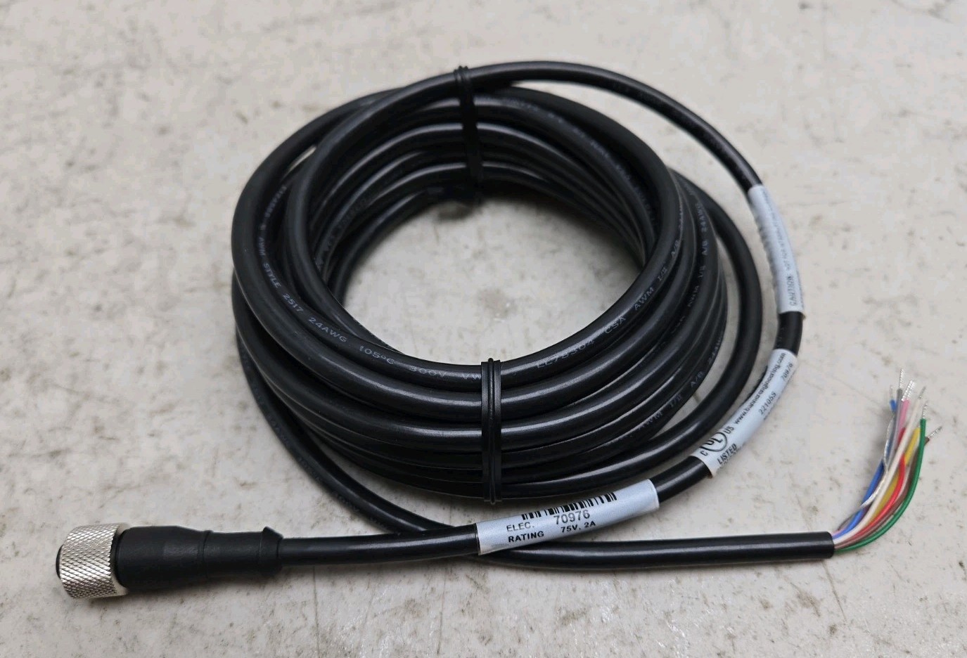 Banner Single Ended Cordset A-Code M12 8-Pin Female To Leads 5m 70976 MQDC2S-815