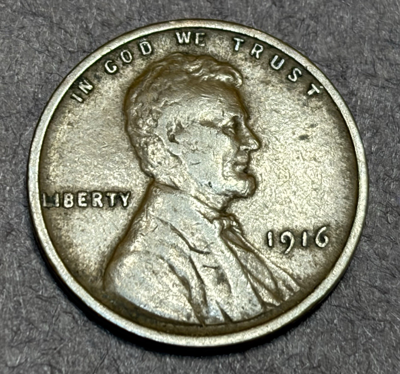 1916-P Lincoln Wheat Cent Penny 1c VF