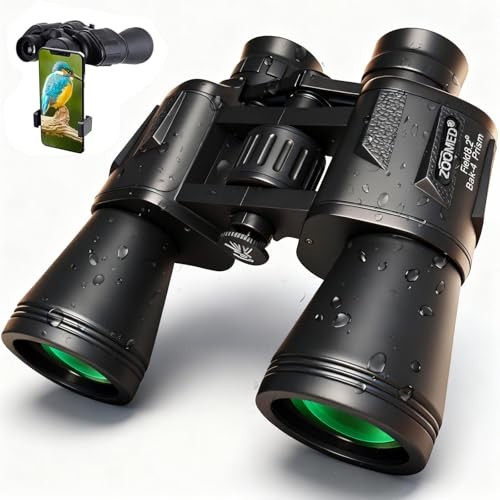 20x50 High Powered Binoculars for Adults with Smart 20x50 Black Binoculars