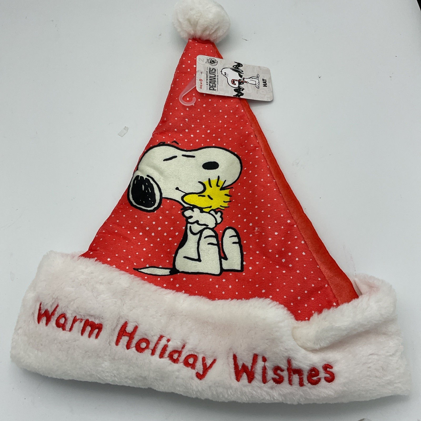 Authentic Peanuts Christmas Hat Red