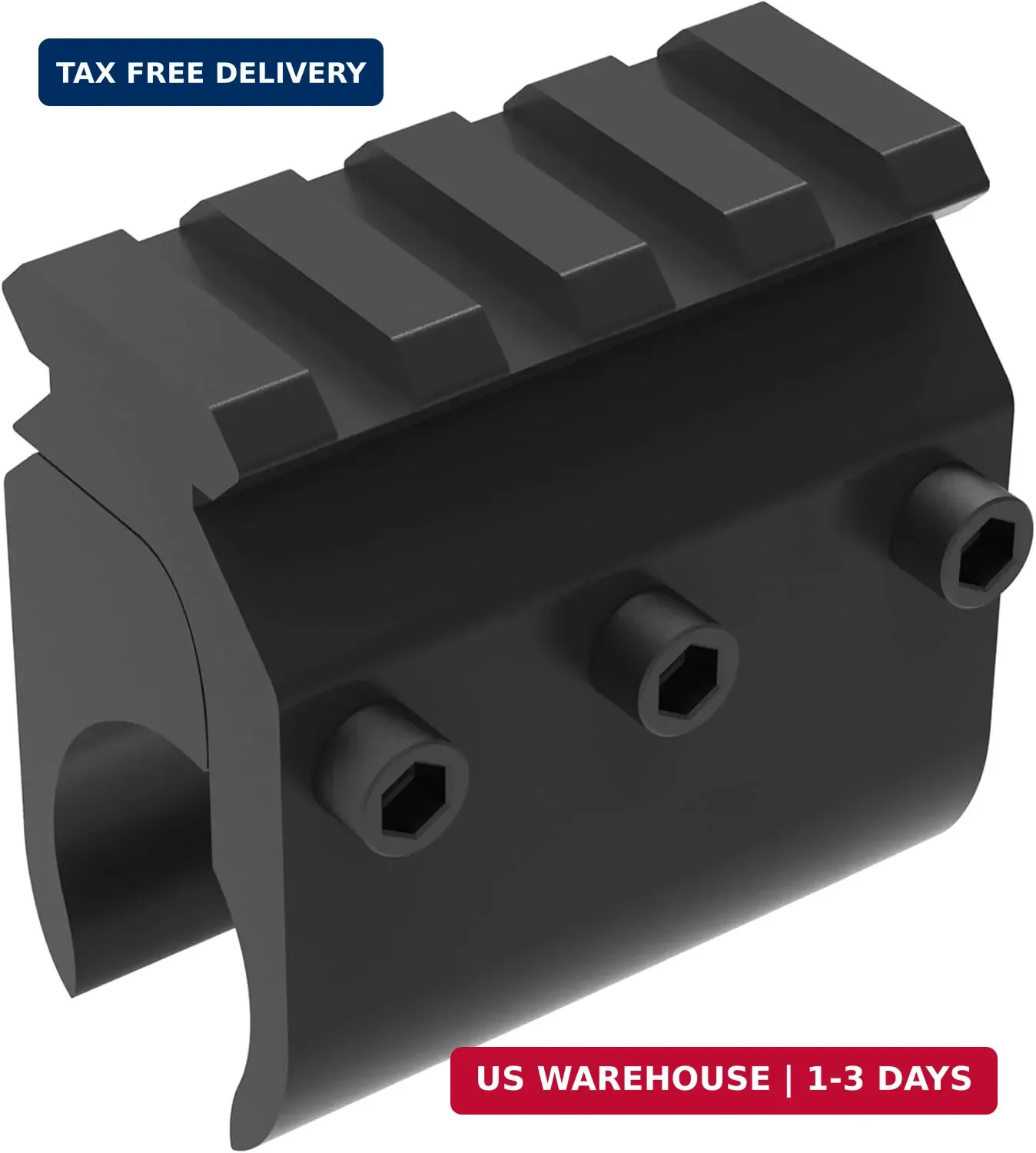 Barrel Mount with Picatinny Rail for Laser Flashlight