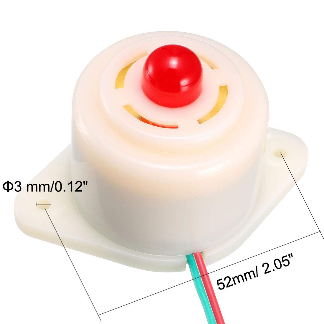 uxcell DC 12V 100dB Active Flashing Electronic Buzzer Beep Tone 12V(1Pack)