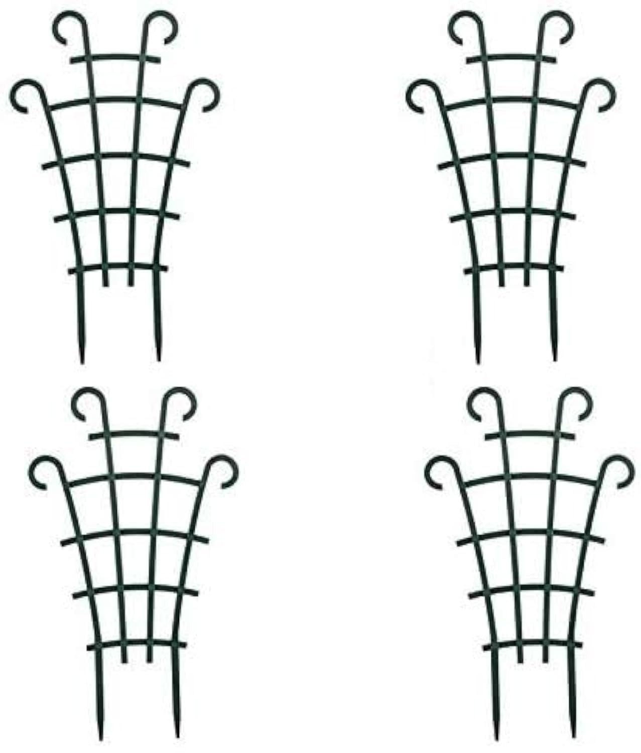 UWIOFF Trellis for Potted Plants, Stackable Small Indoor Plant Dark Green