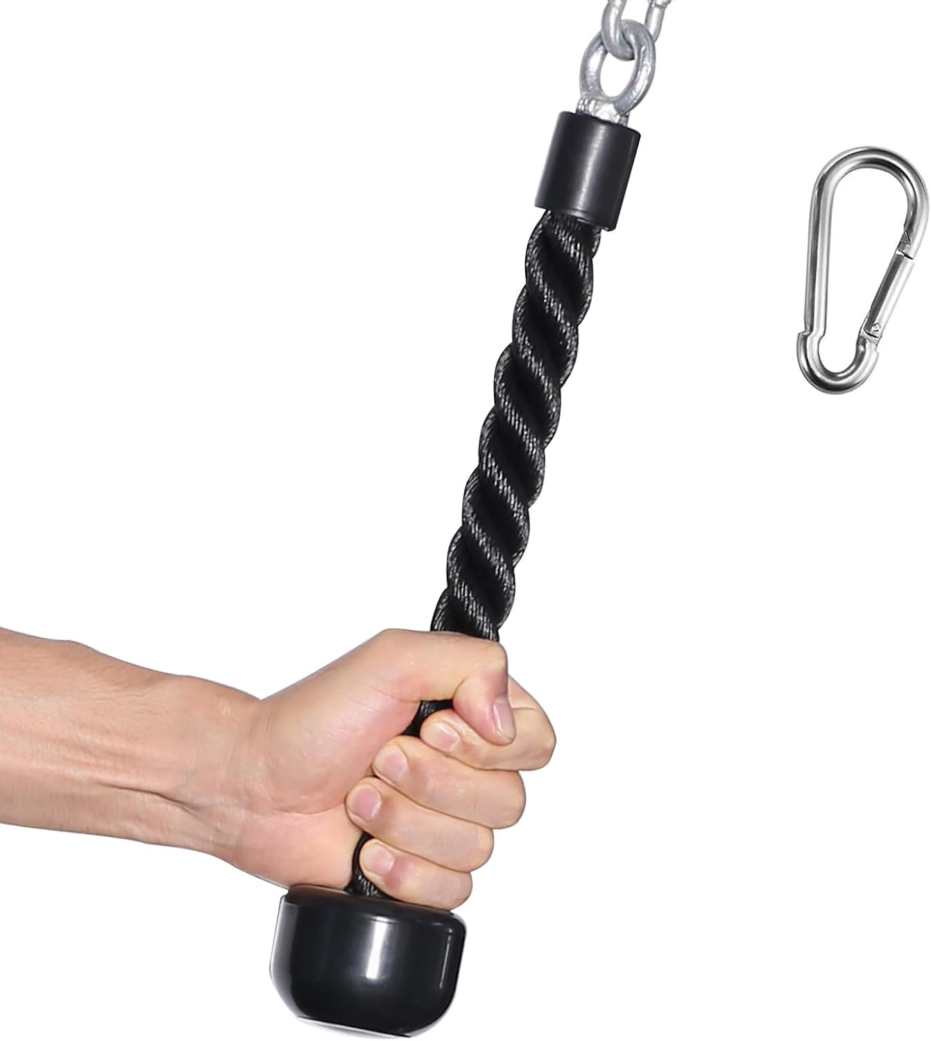 Tricep Rope 27 & 36 inches 2 Colors Fitness Attachment Cable Machine Pulldown...