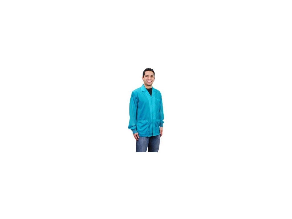 Desco 73852 - Statshield smock - jacket style with knitted cuffs / teal / Medium