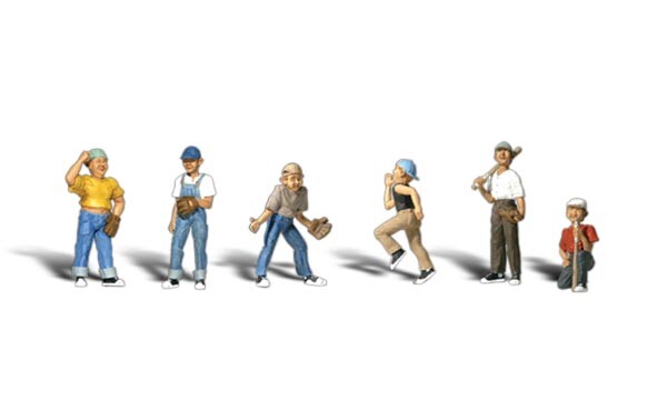 NEW Woodland Scenics Baseball Players II HO Train Figures A1870