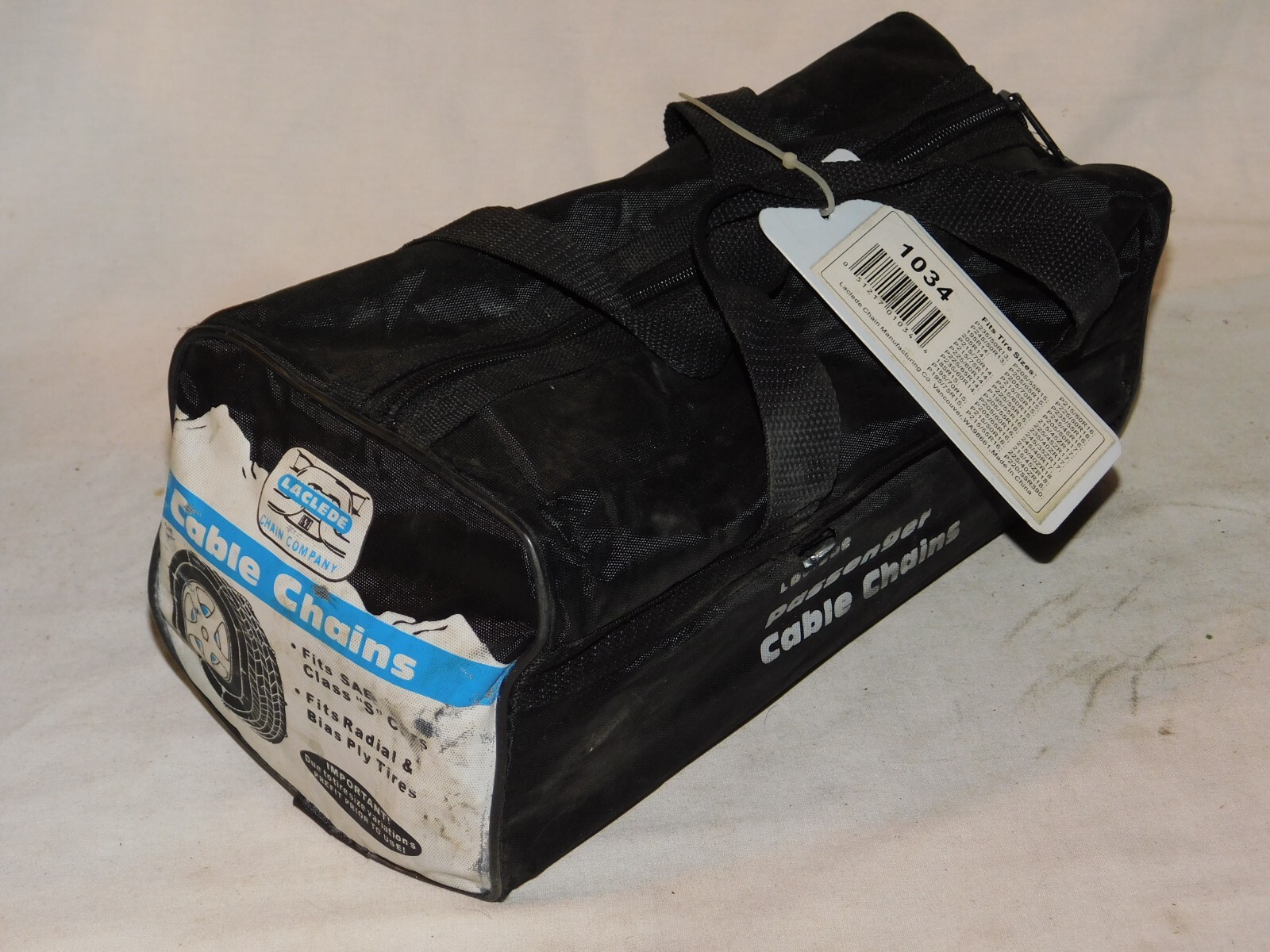 1034 Laclede Cable Tire Snow Chains, 1 Pair - Never Used