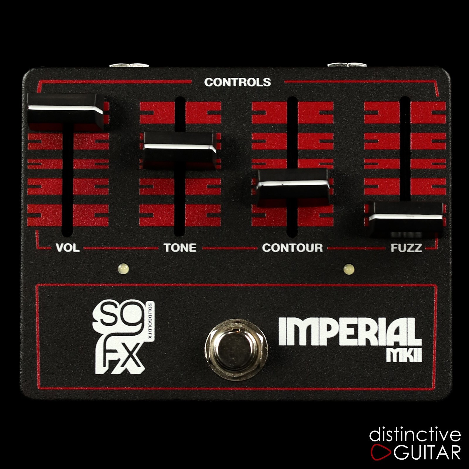 BRAND NEW SOLIDGOLDFX IMPERIAL MKII  FUZZ PEDAL WITH FADERS RETRO ART