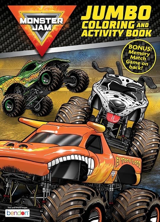 Monster Jam 80Pg Coloring Book ACC NEW