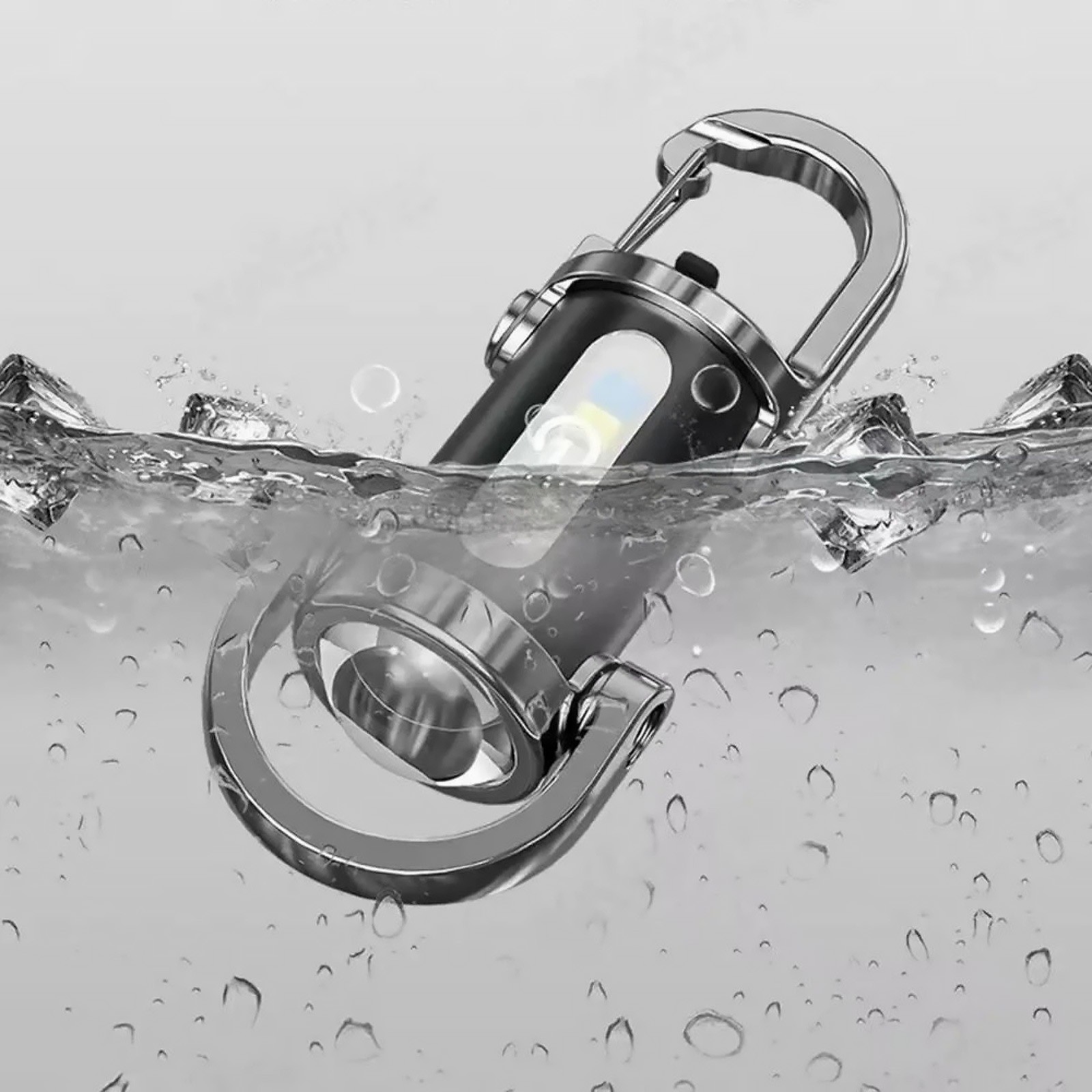 Rechargeable Keychain Flashlight Impact-Resistant, Compact Light for Outdoor