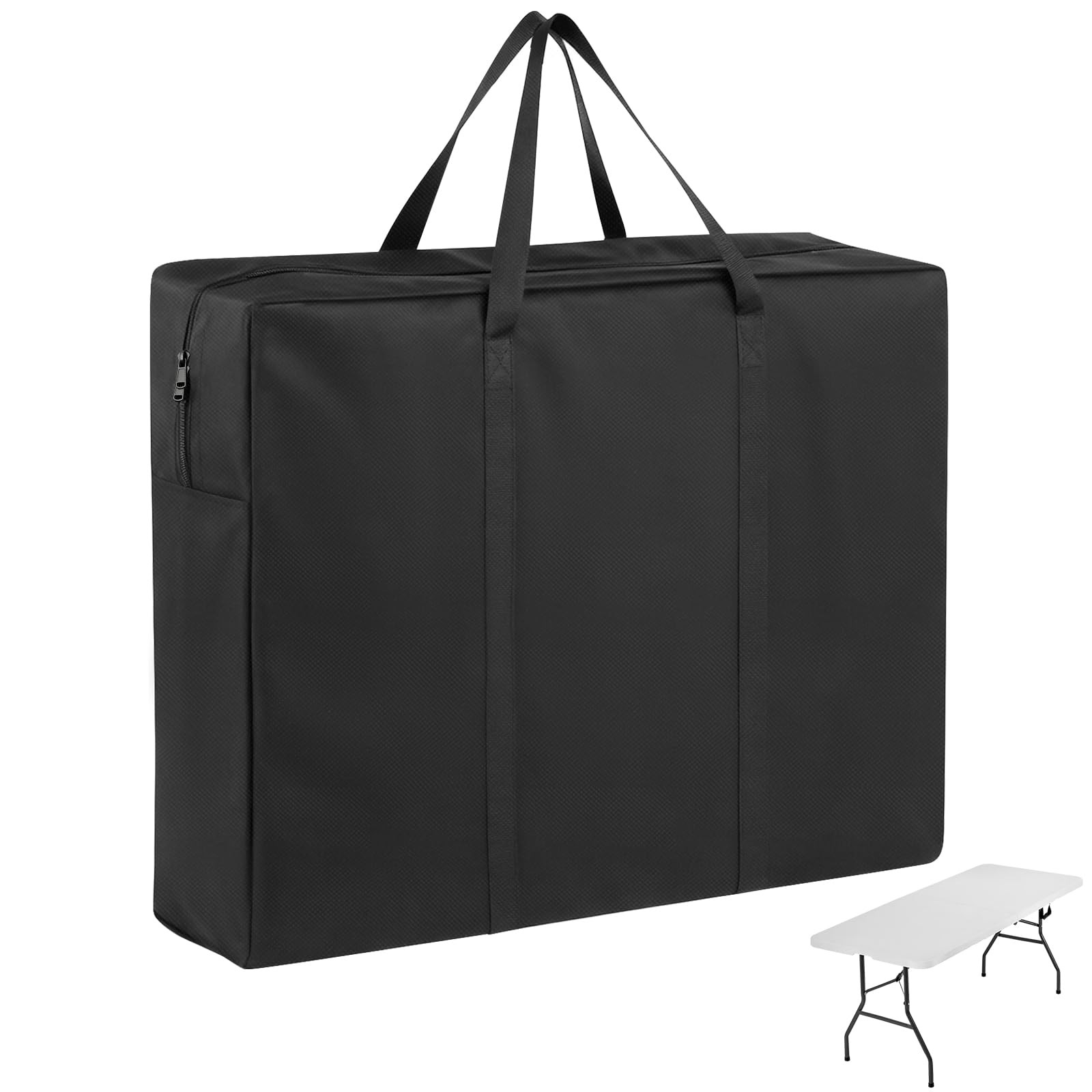 Folding Table Storage Bag 600D Portable Waterproof Fits 6 FT 37x4.5x30 Inch