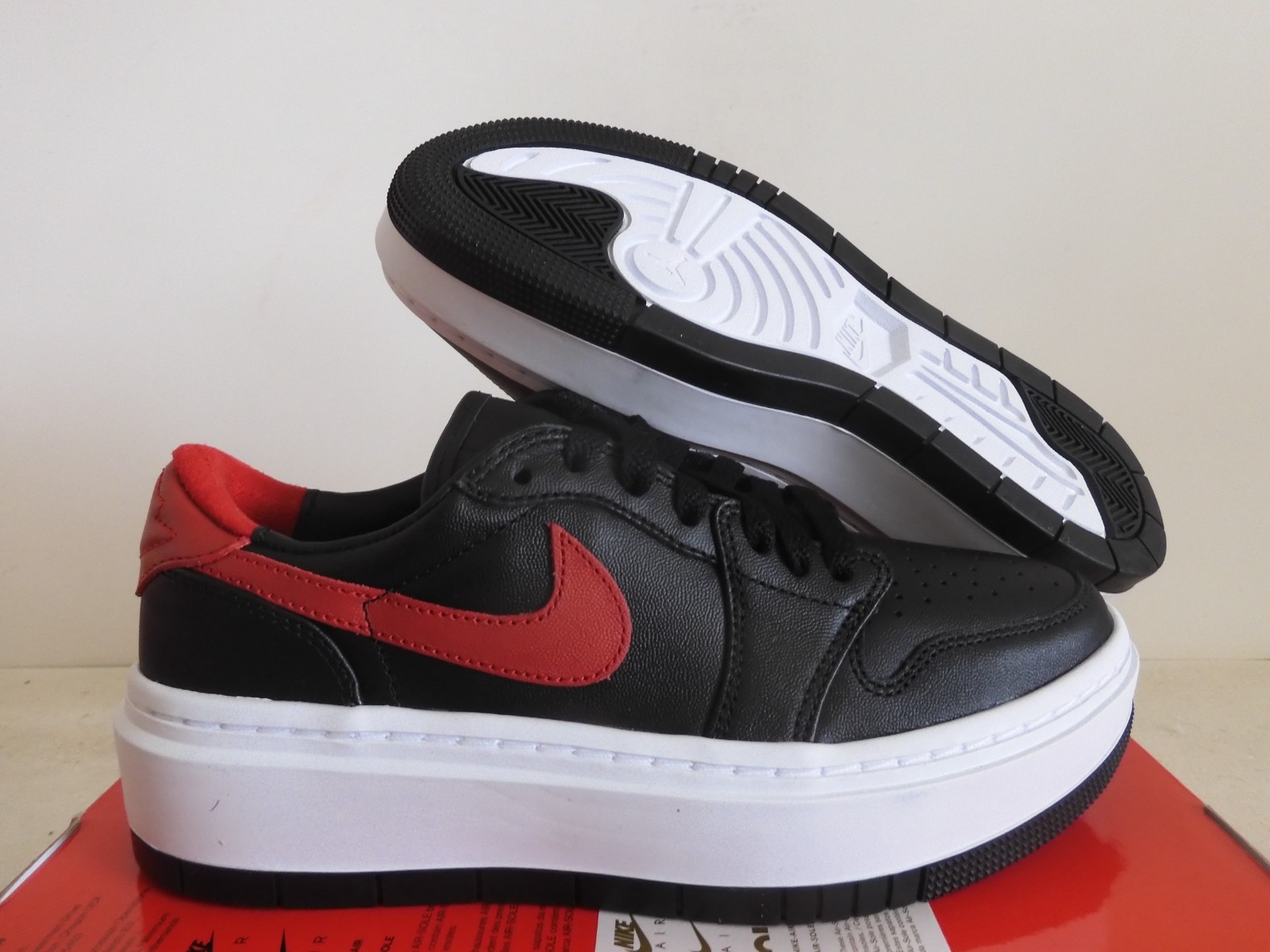 Nike Air Jordan 1 Elevate Low Black-Gym Red-White Womens Sz 6.5 [DH7004-061]