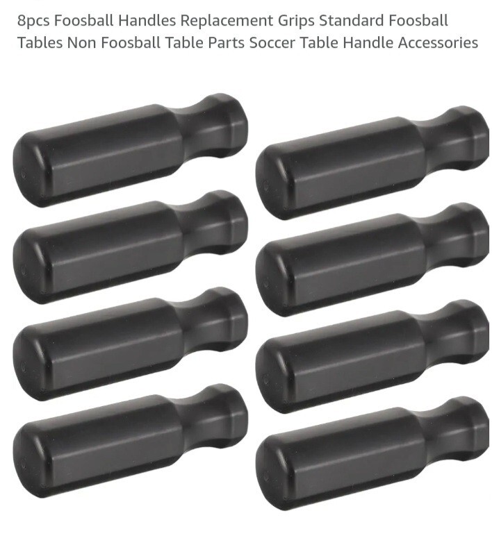 8PCS Football Handle Grip Case Table Replacement Spare Foosball Handle Covers
