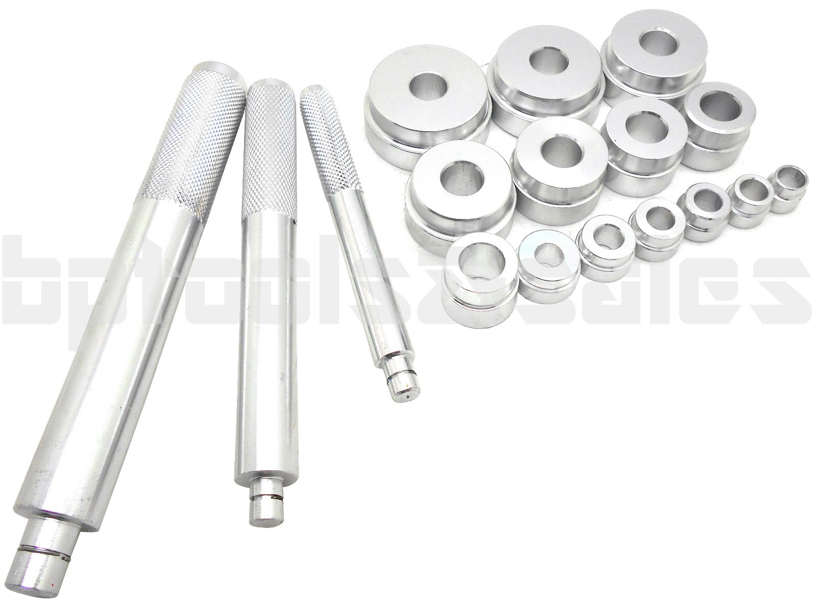 17pc BUSHING BEARING DRIVER INSTALLER REMOVER INSERTING ALUMINUM METRIC TOOL KIT