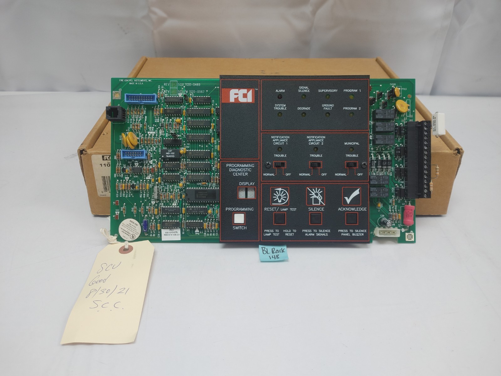 Fire Control Instruments 1120-0469 REV P 7200 Series System Control Unit