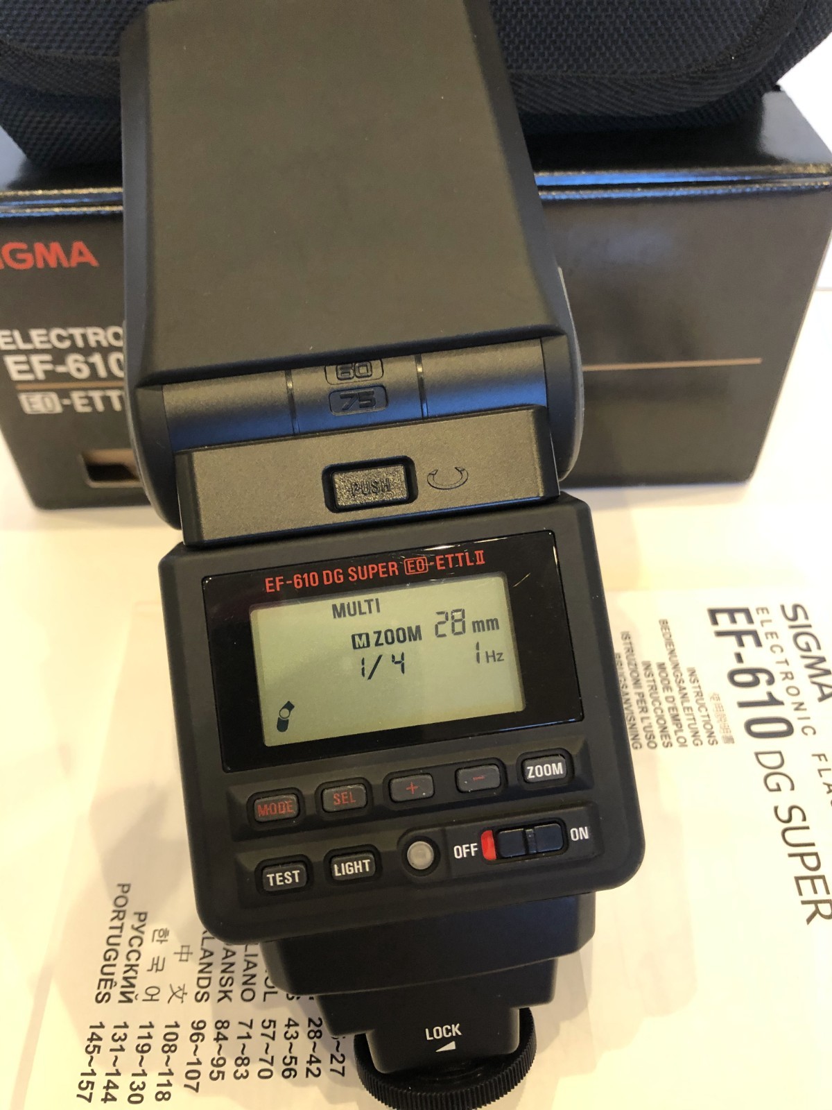 Sigma EF-610 DG Super Shoe Mount Flash for Canon
