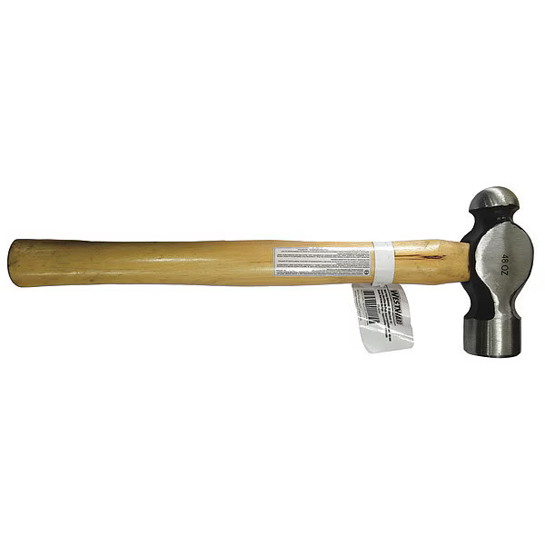 Westward 3 lb. Ball Peen Hammer, 17" Hickory Handle 6DWN7 Westward 6DWN7