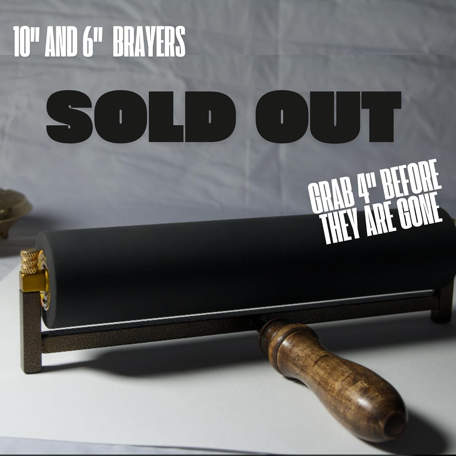 ® Limited Edition Ultra-Soft Nitrile Rubber Block Printing Brayer, Deluxe Lux...