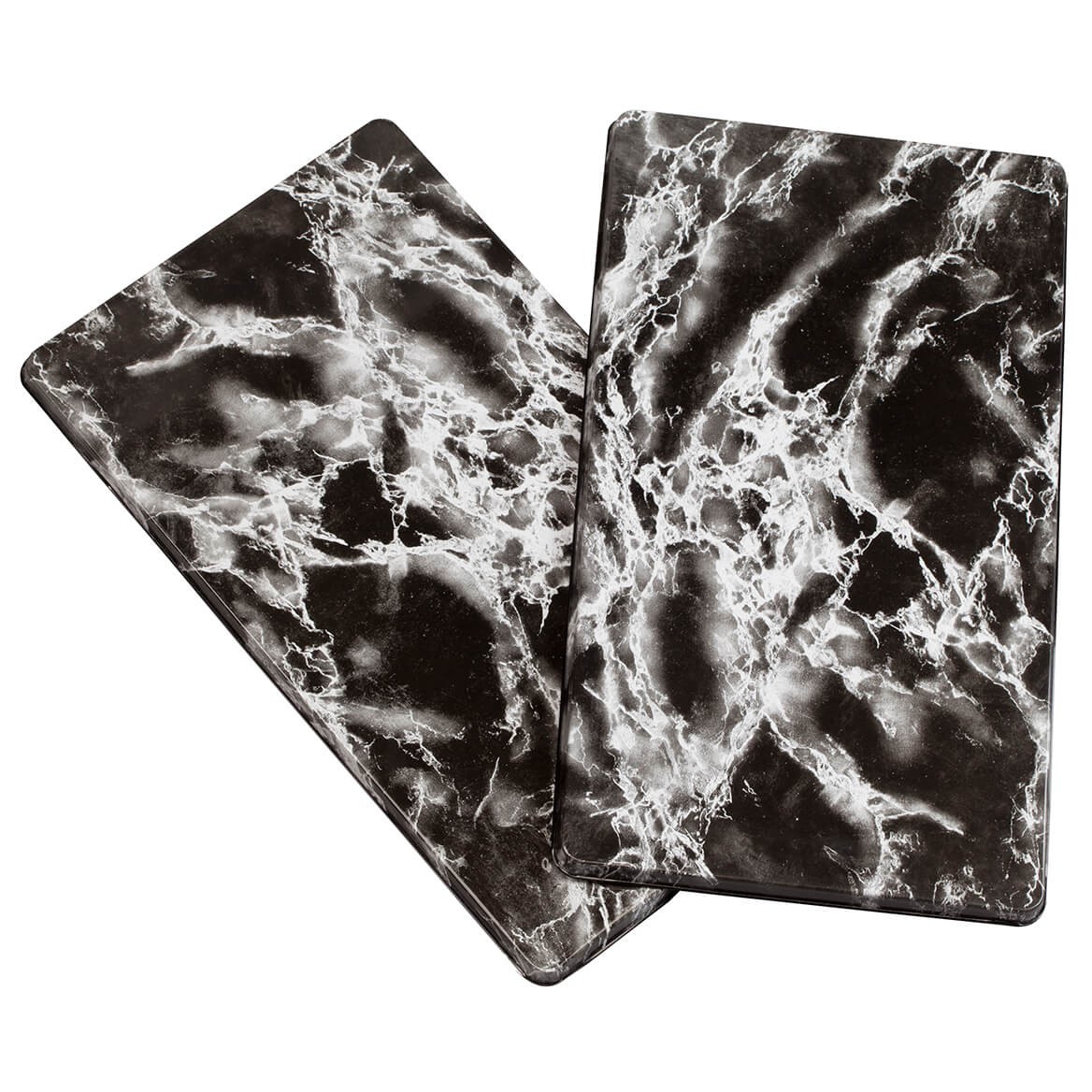 Marble Burner Covers Set of 2, One Size, Black