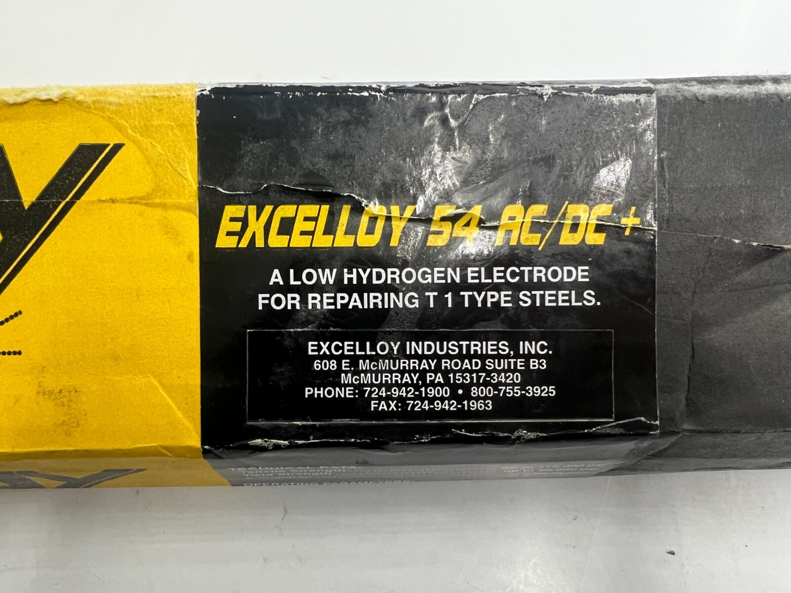Excelloy 54 AC/DC+ 10LBS 3/32" Welding Rod Low Hydrogen Electrode