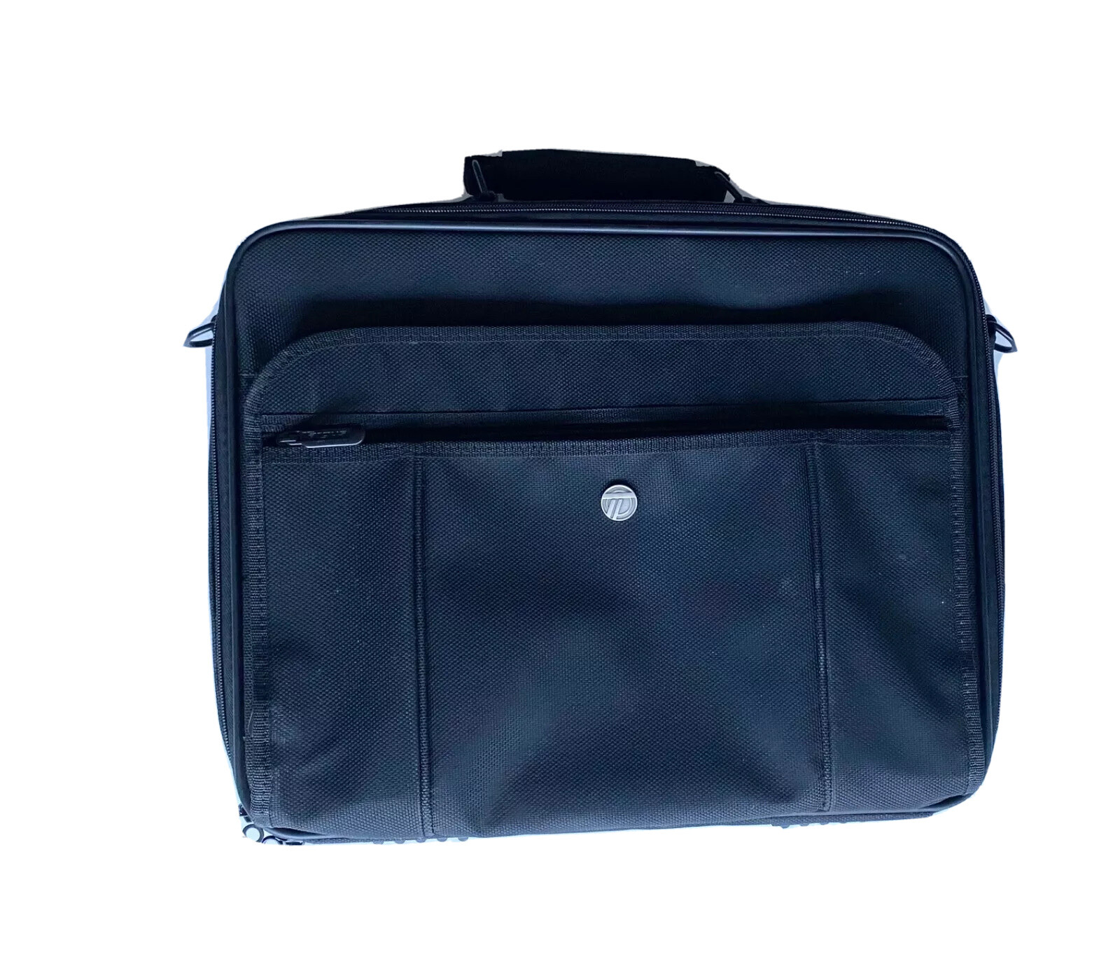 Targus Black Laptop Travel Briefcase Messenger Bag Missing Shoulder Strap