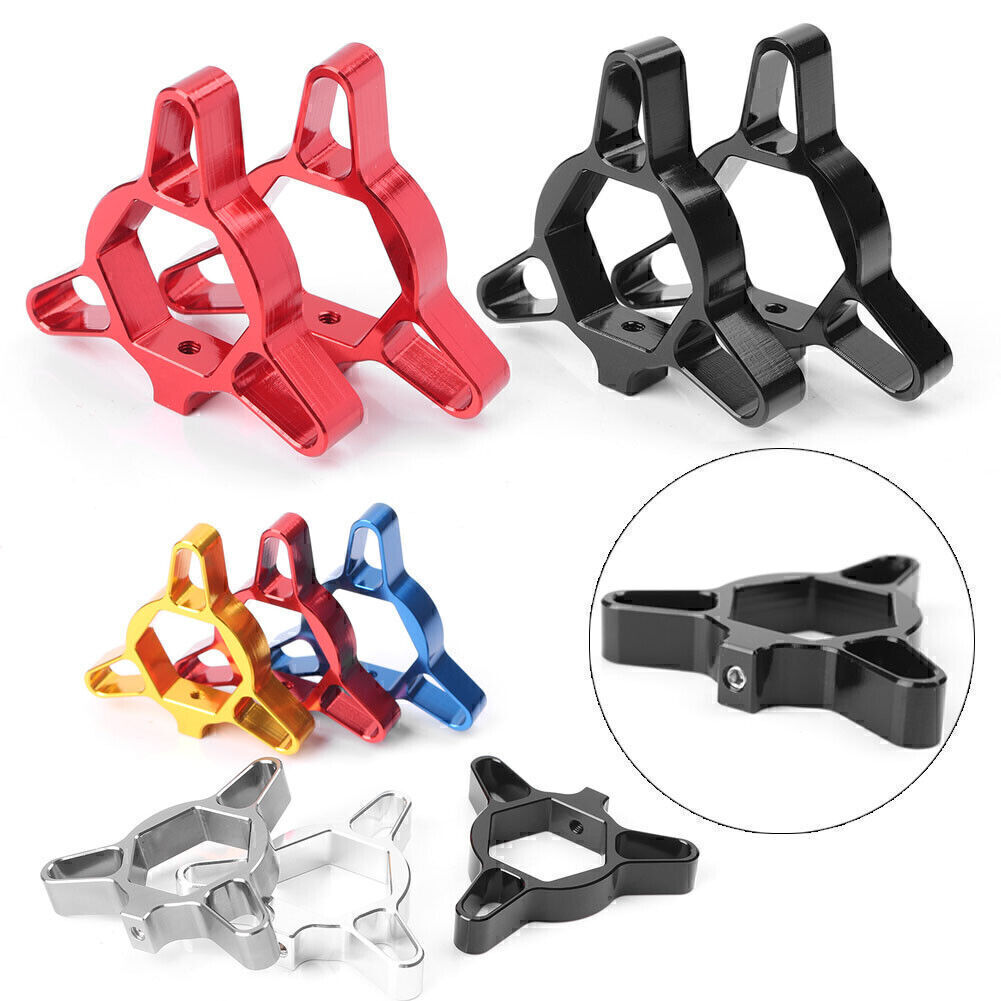 2x 19mm CNC Aluminum Hexagon Anodized Fork Preload Adjuster Universal Black