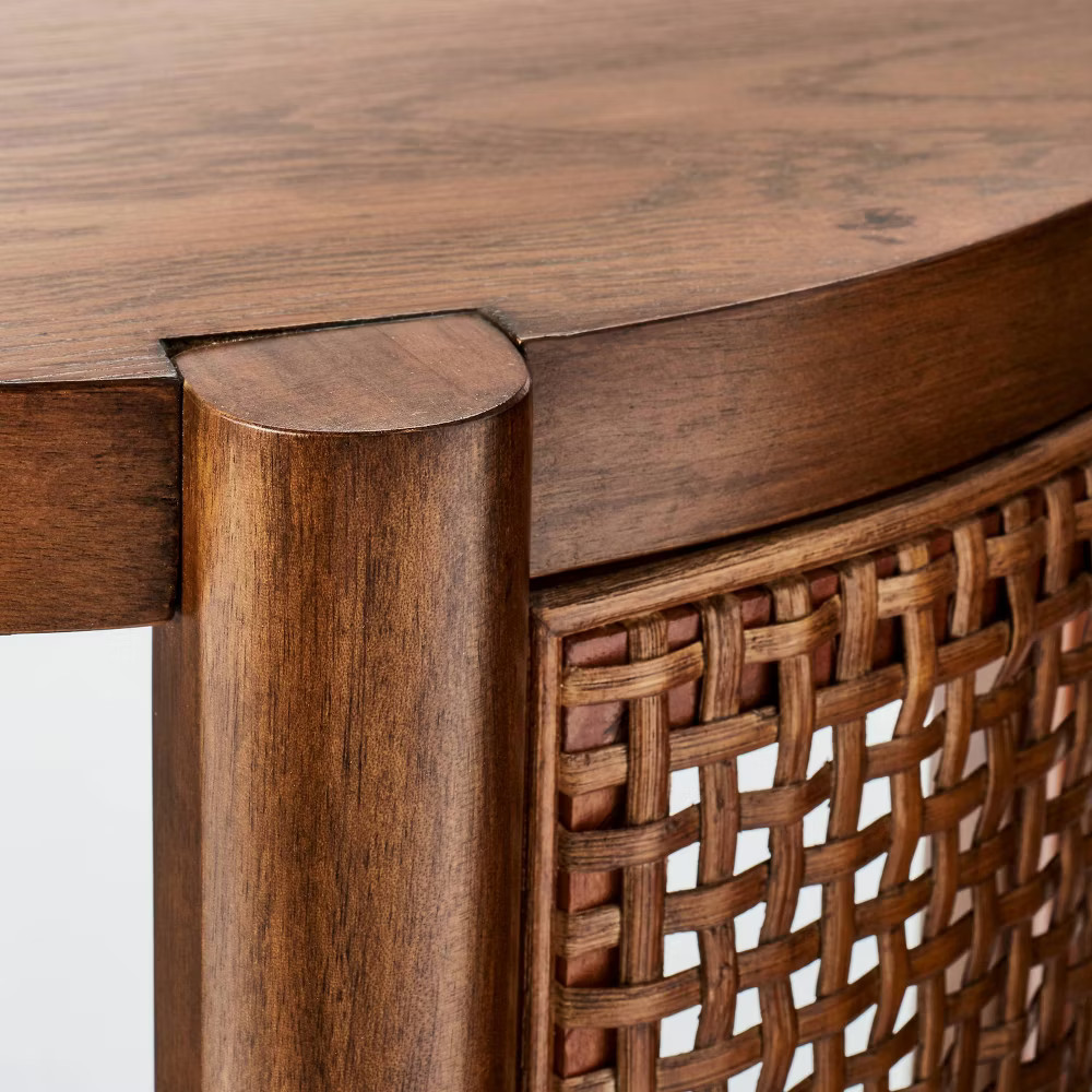 Portola Hills Woven Accent Table Natural - Threshold designed with Studio McGee