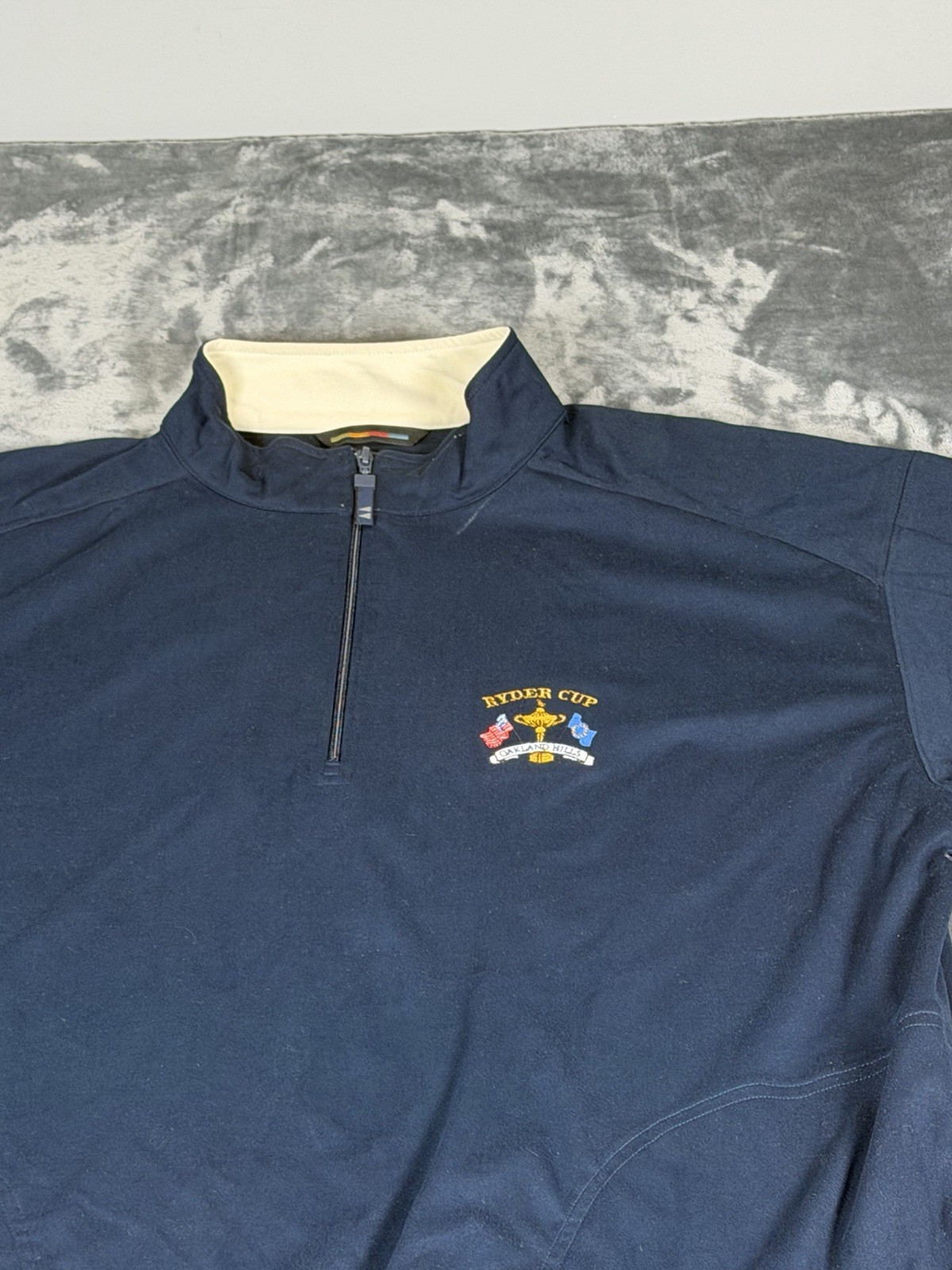 2004 Ryder Cup Oakland Hills Greg Norman 1/4 Zip Pullover Sz XL
