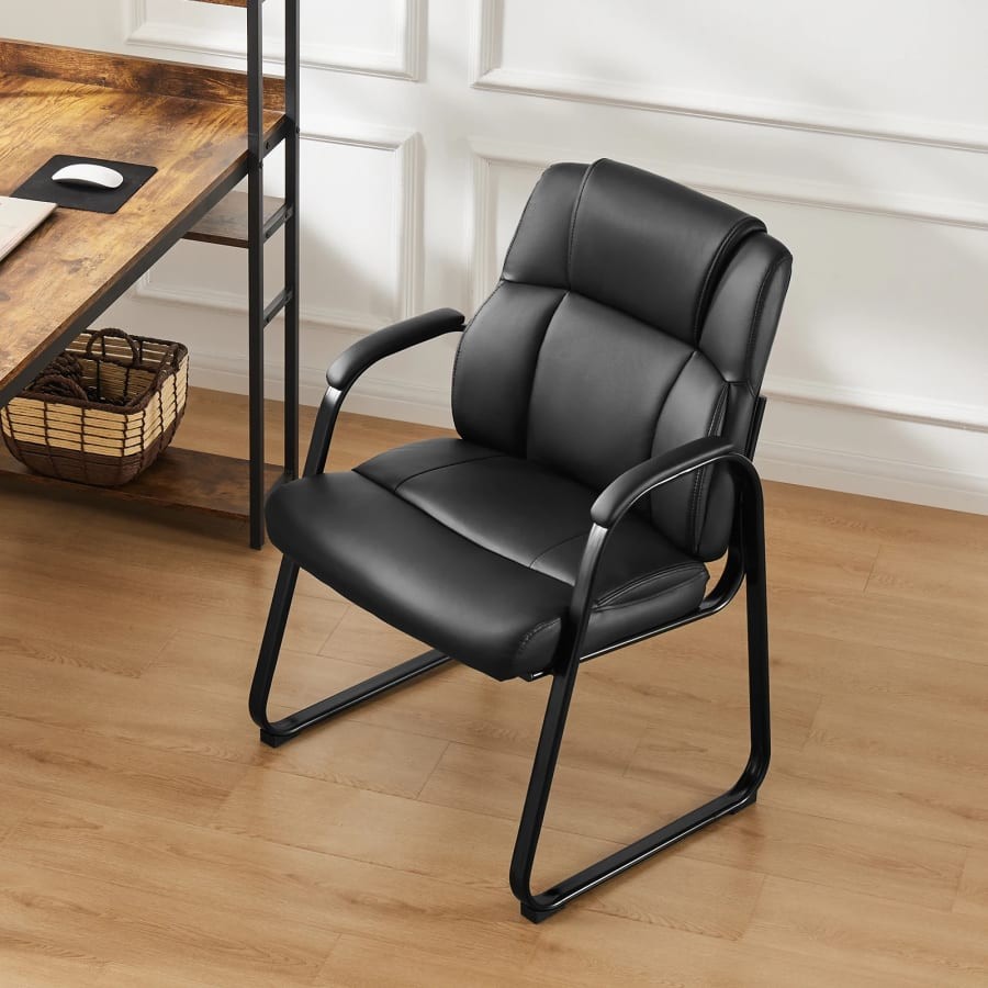 Ergonomic Gaming Chair Waterproof PU Leather Padded Backrest Armrests