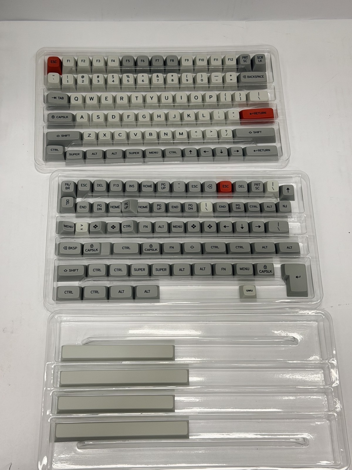 Drop MT3 DEV/TTY R3 Custom Keycap set Base Kit 60%|65%|75% keyboards - 154 keys