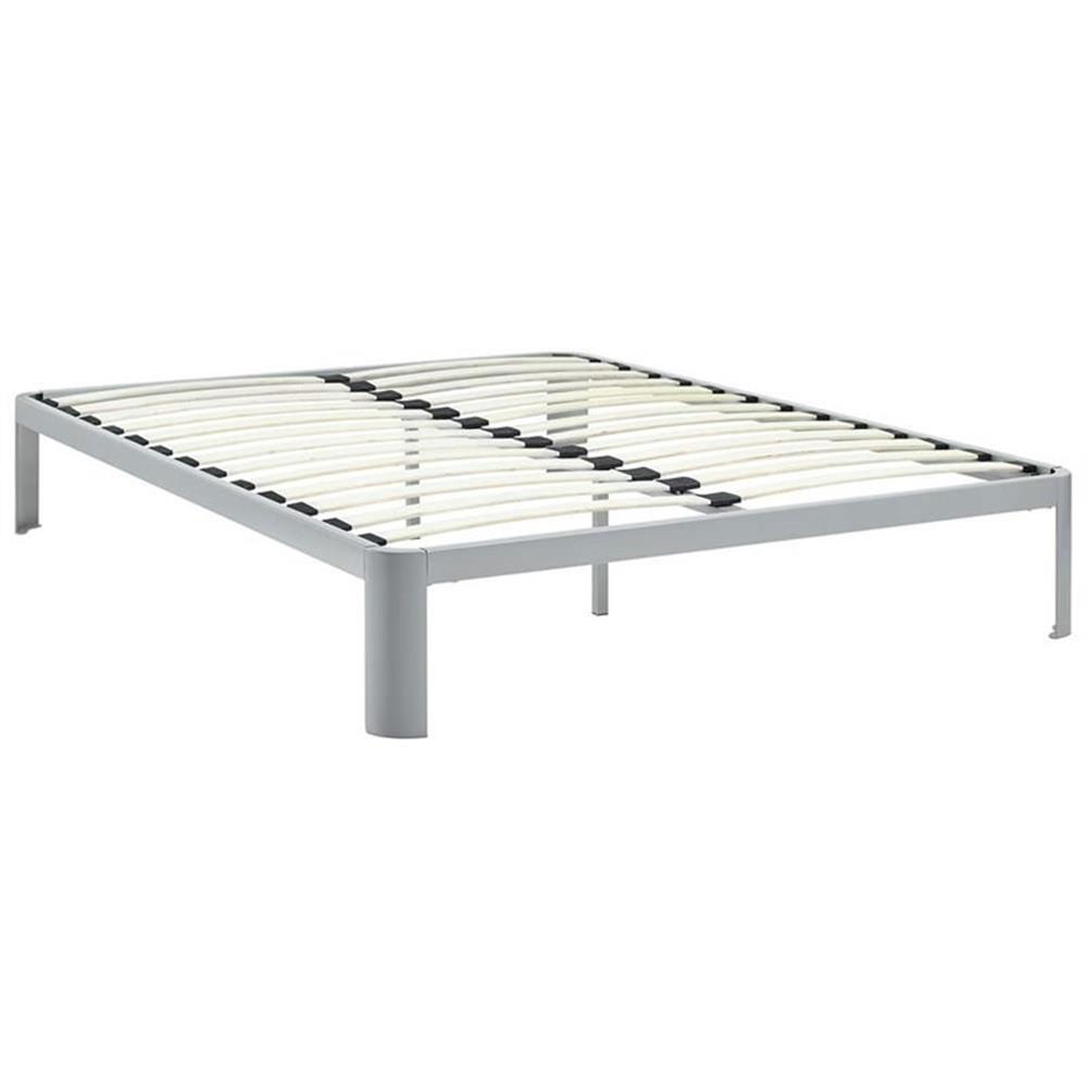 Hawthorne Collection Queen Platform Bed in Gray