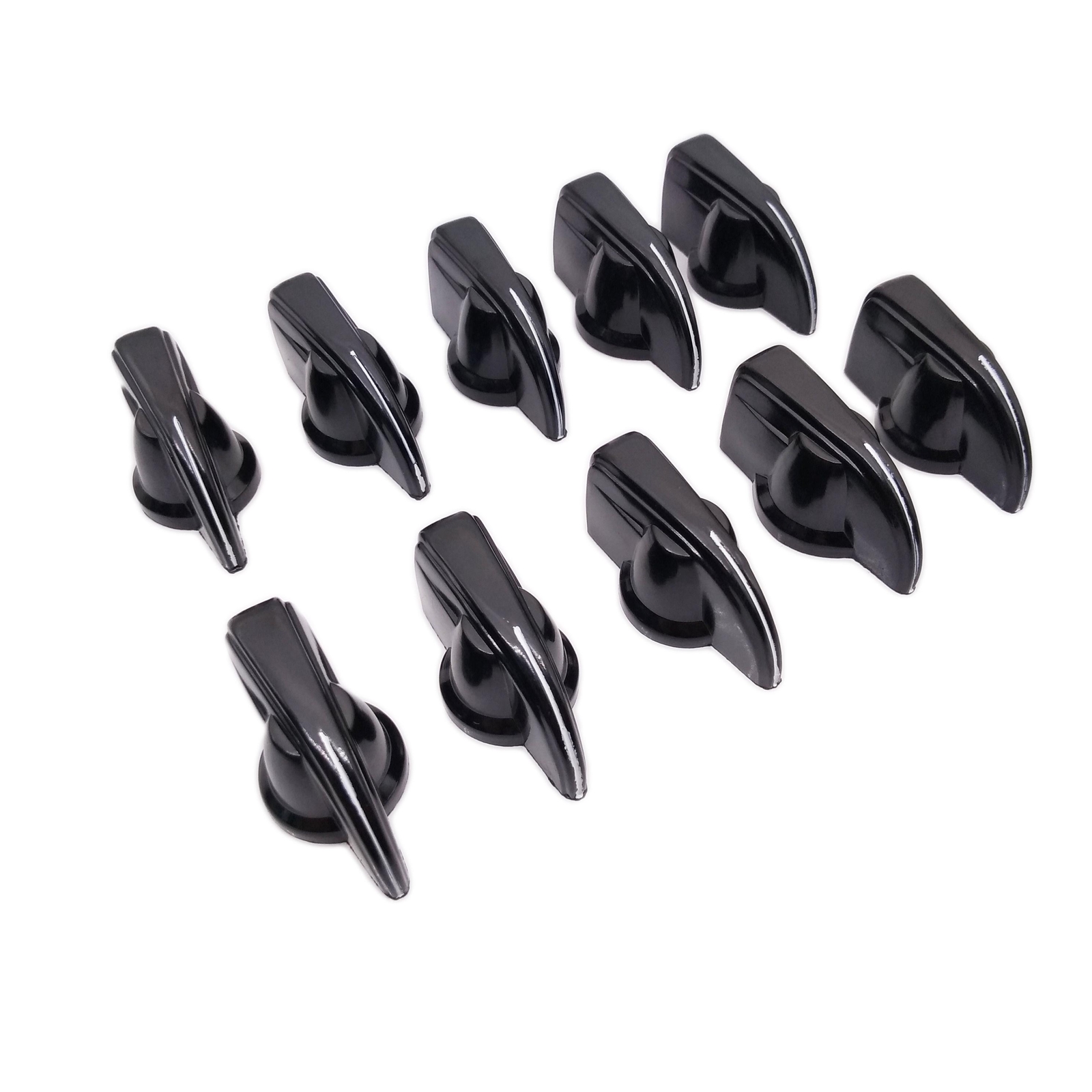 10x6mm 15/64" Wavehole Diameter Potentiometer Pot Pointer Knobs Caps-
