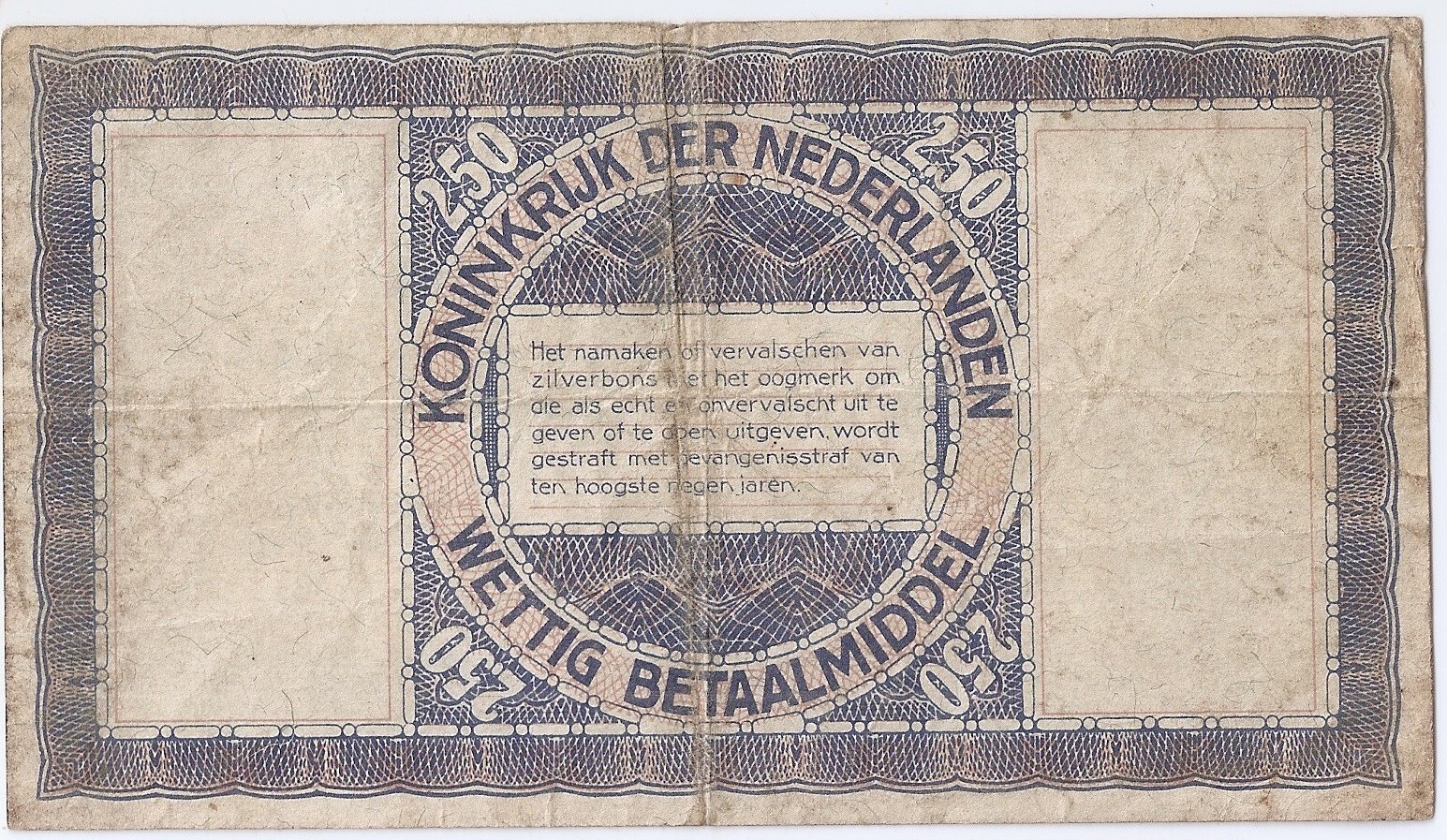 Netherlands 2.50 gulden 1938 Zilverbon