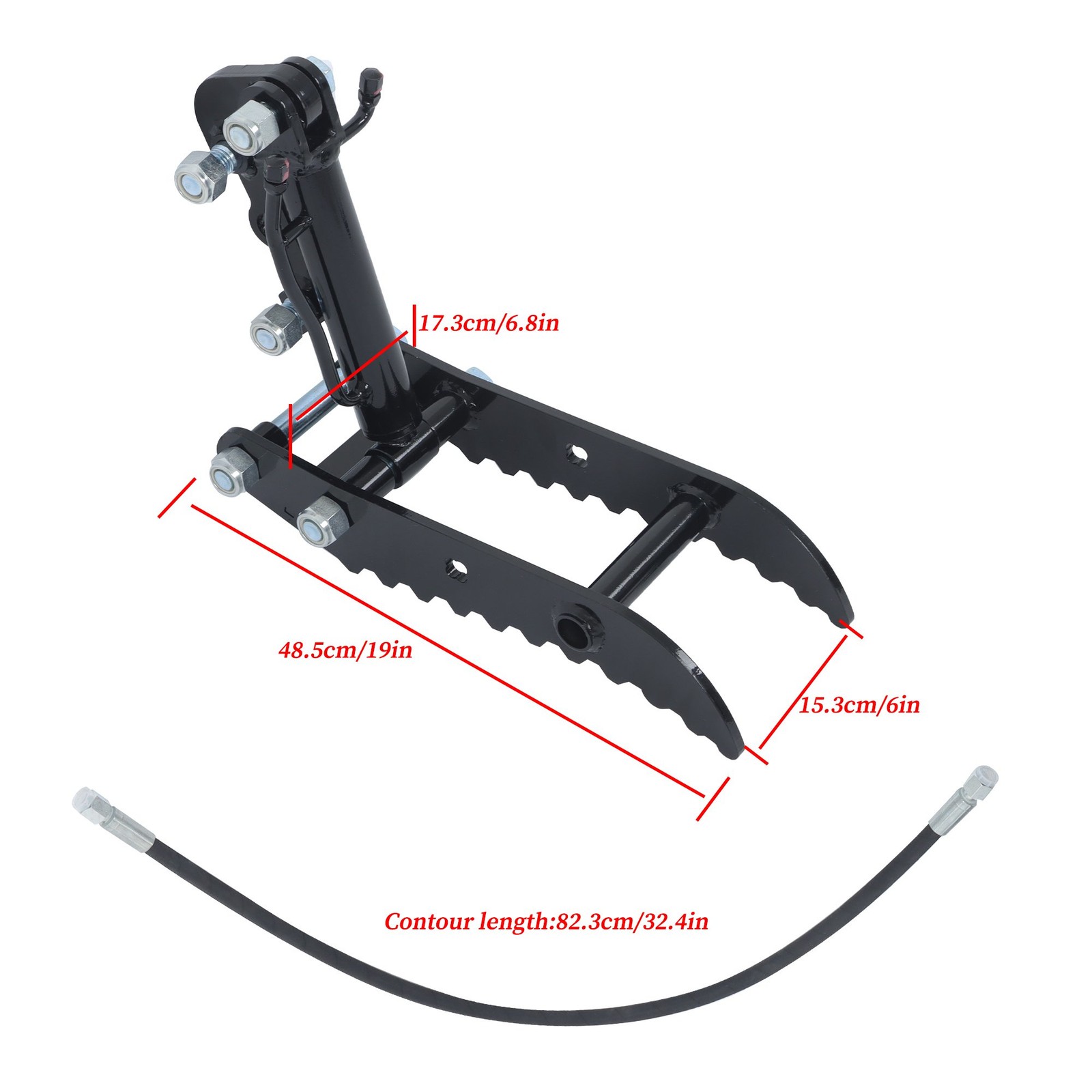 Fit For Mini Excavators Small Digger Attachment Kits Hydraulic Thumb Clip Clamp