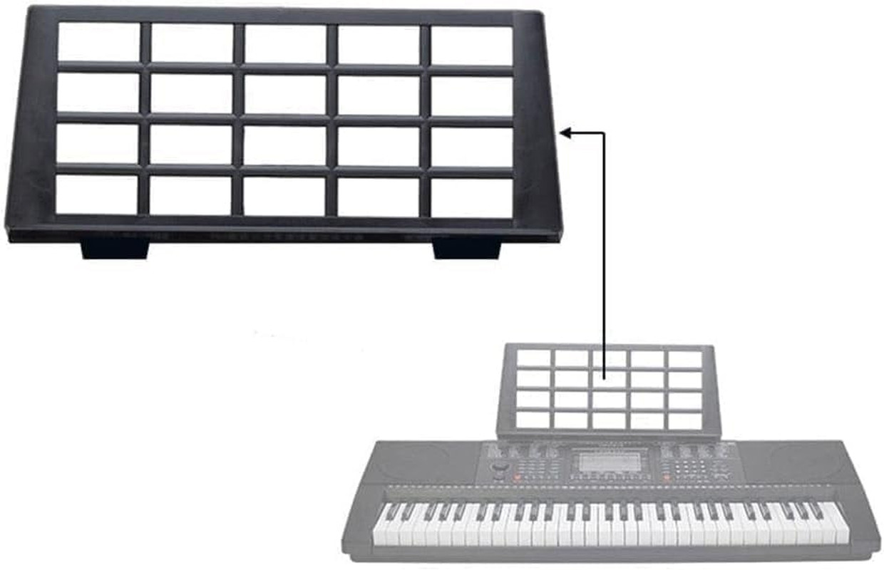 Black Keyboard Music Score Stand - Electronic Sheet Music Stands - Musical In...